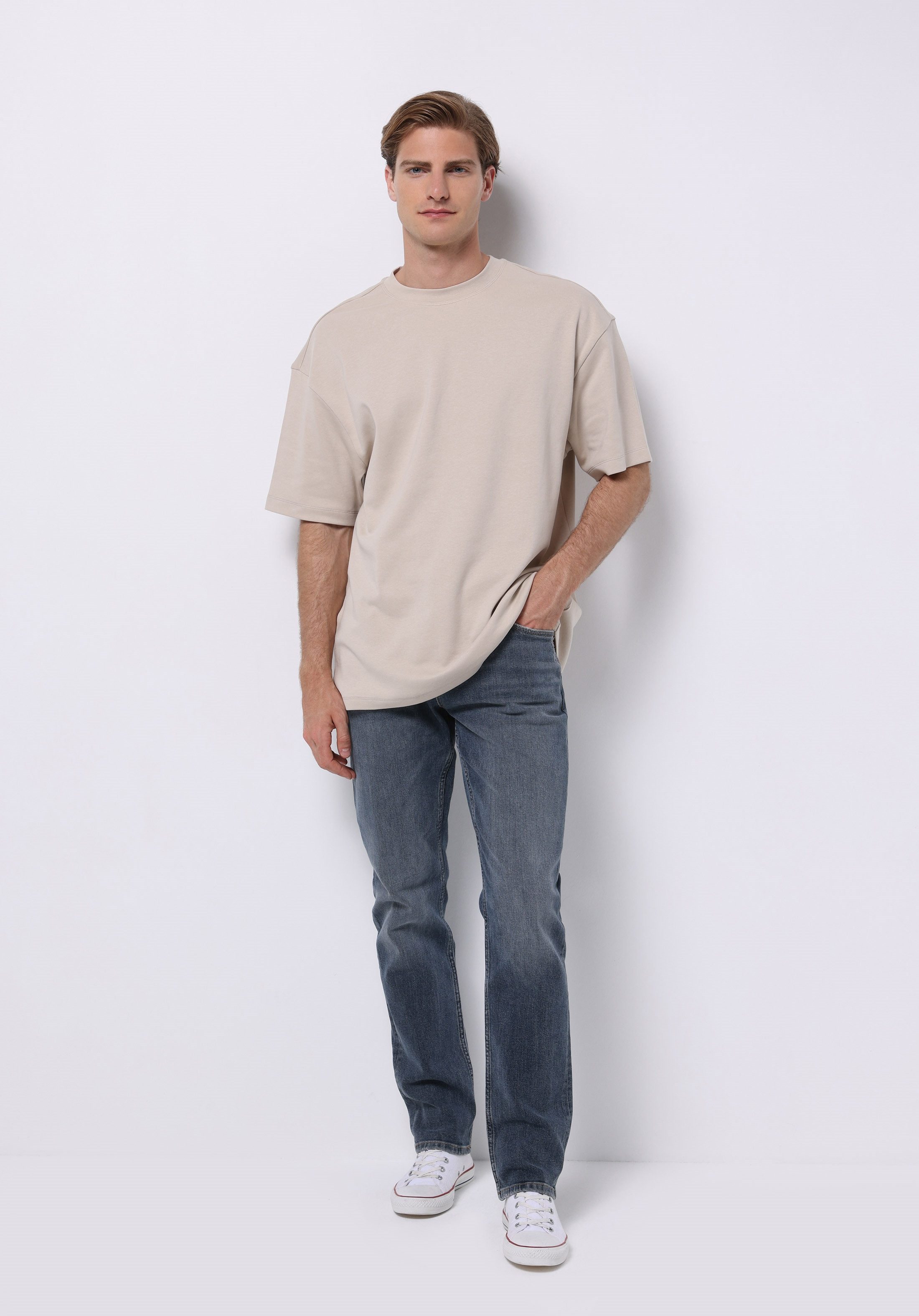 Colins 5-Pocket-Jeans Colins Straight Fit Indigo-Jeans günstig online kaufen