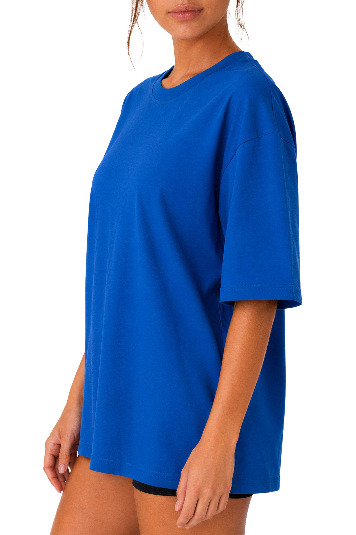 Reichstadt Oversize-Shirt Damen Oversized Kurzarmshirt 25RSW070 Fließendes Baumwolljersey für einen leichten Fall – Bild 5 von 5