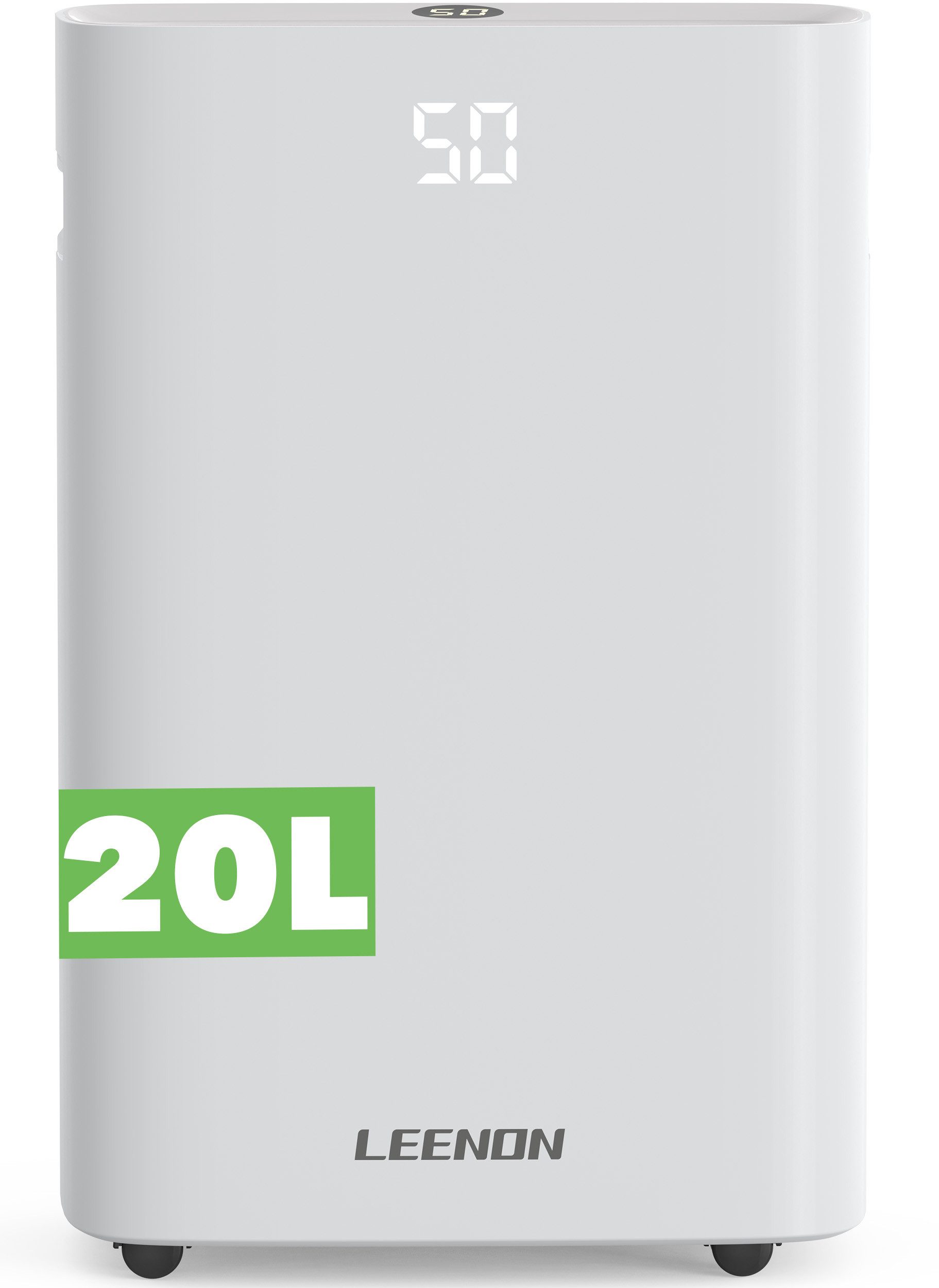 LEENON Luftentfeuchter Luftentfeuchter Elektrisch,Timer,12L/24H, leise 36dB Raumentfeuchter, für 150 m³ Räume, Entfeuchtung 20 l/Tag, Tank 1,6 l, Wäschetrocknung,SLEEP-Modus,Dehumidifier für Wohnung/Keller