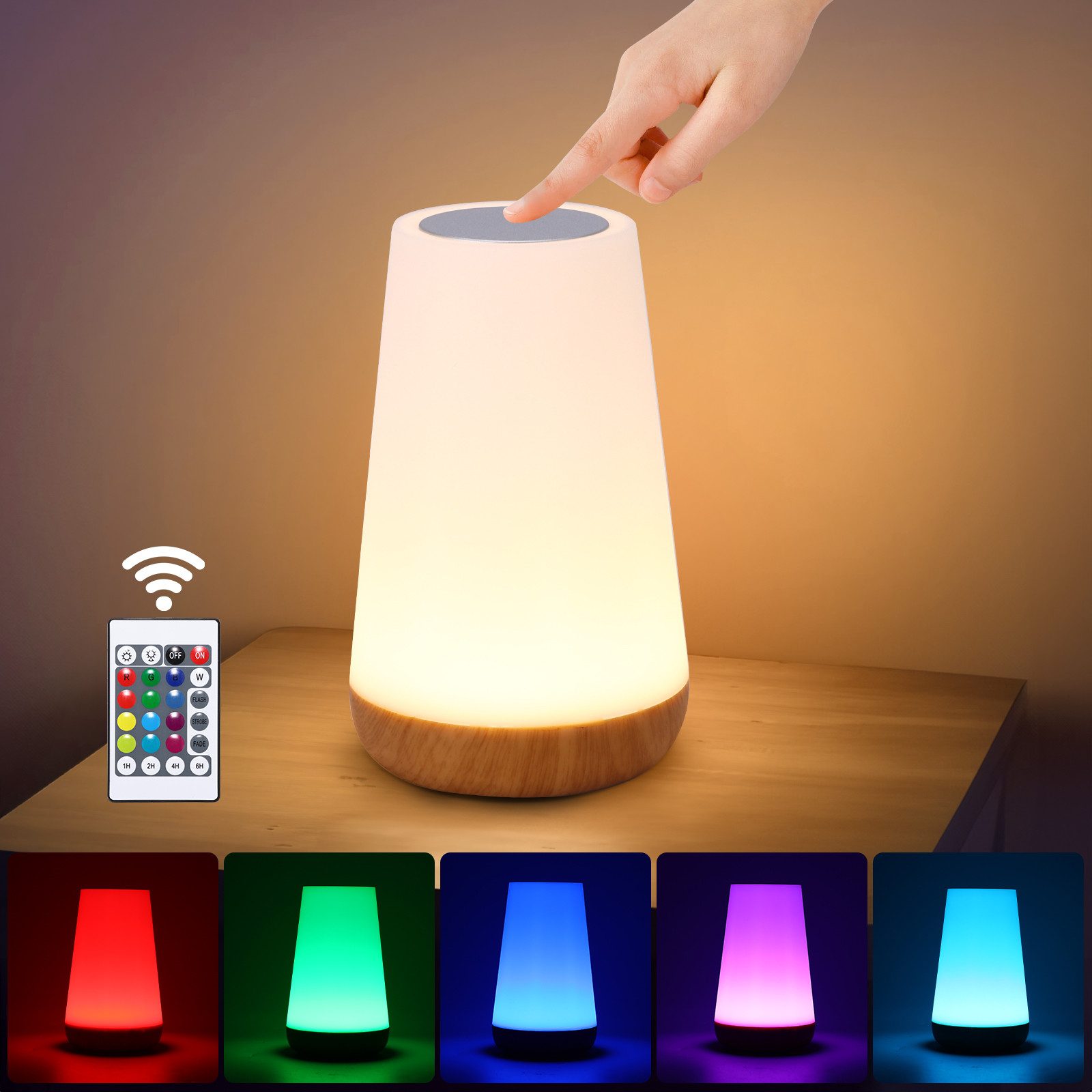 BlingBin LED Nachttischlampe Tischlampe Touch Dimmbar günstig online kaufen
