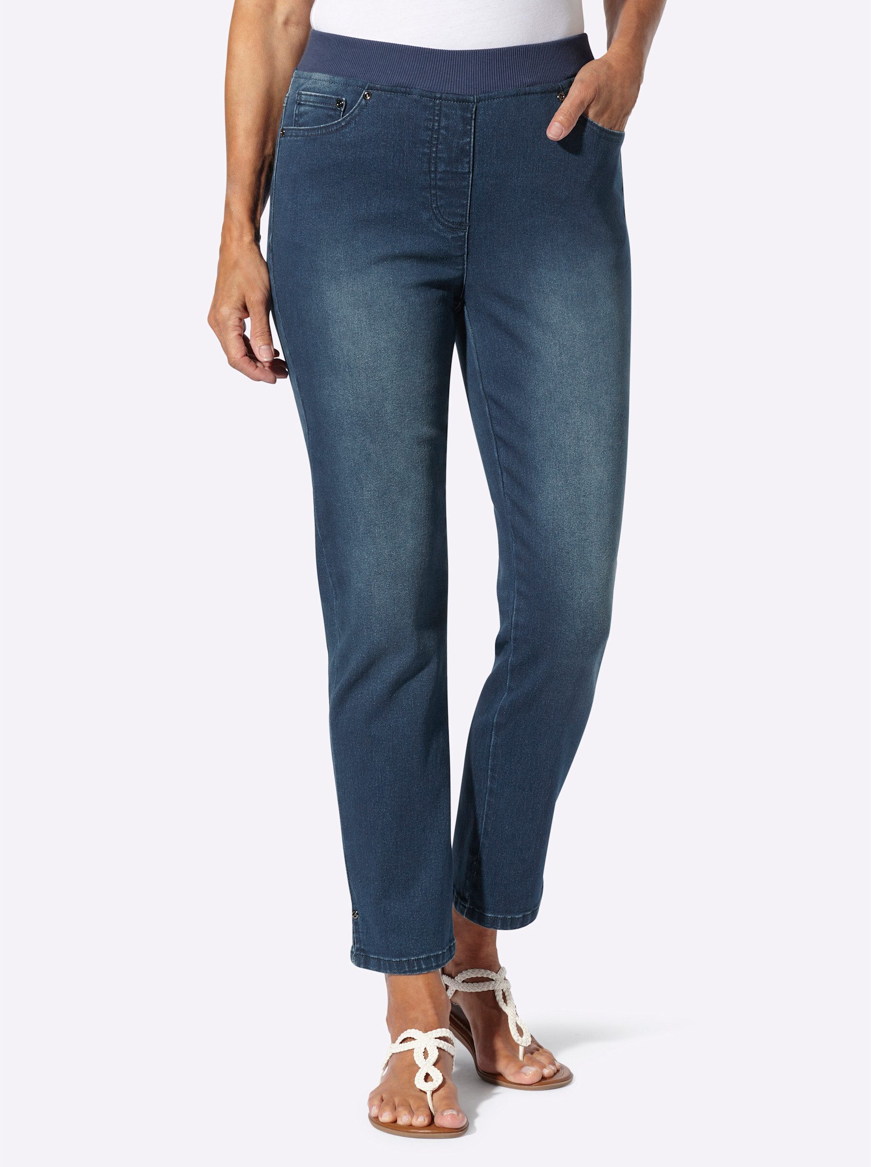 Witt Jeansshorts 7/8-Jeans komfortabel