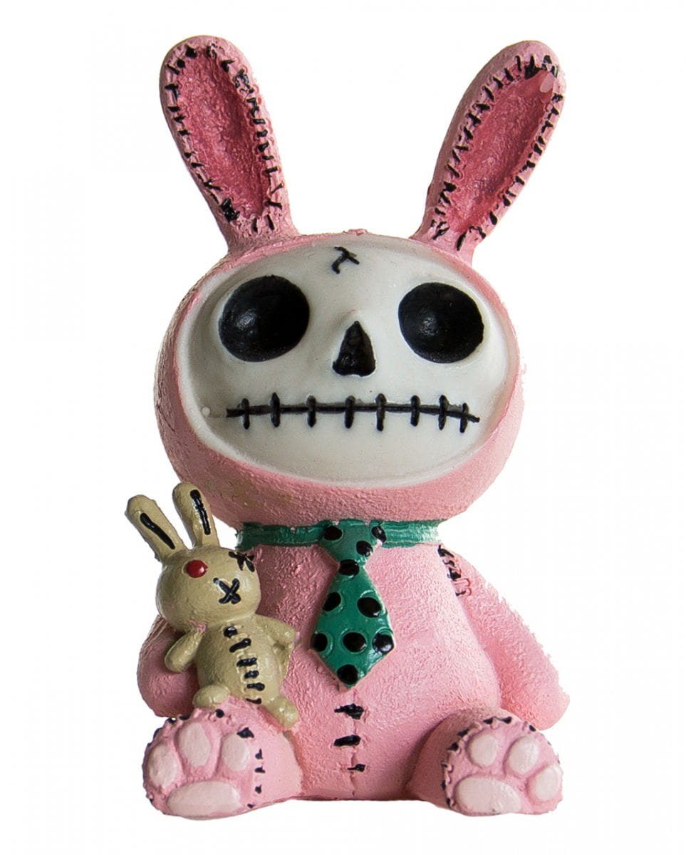 Horror-Shop Dekofigur Kleine Pink Bun Bun Furrybones Figur Hase - die Ge