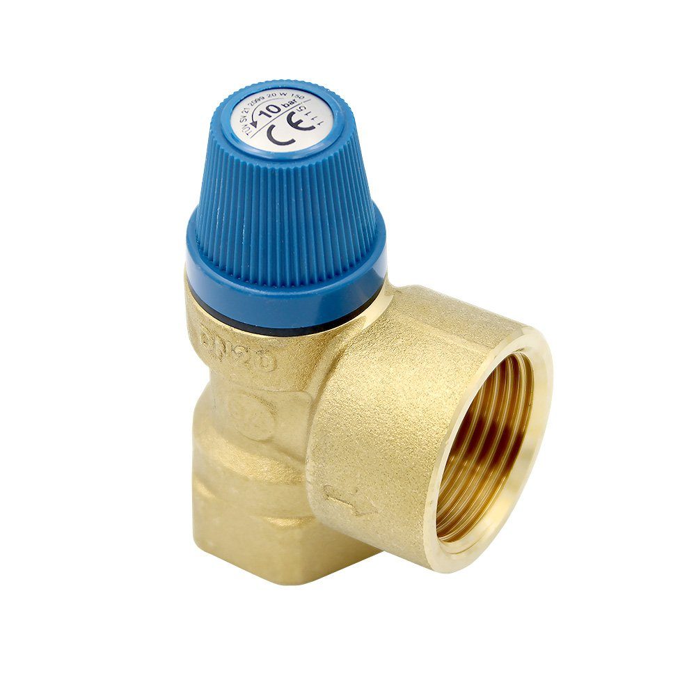 Caleffi Absperrventil Membran Sicherheitsventil 3/4 x 1 Zoll 10 bar Überdruckventil