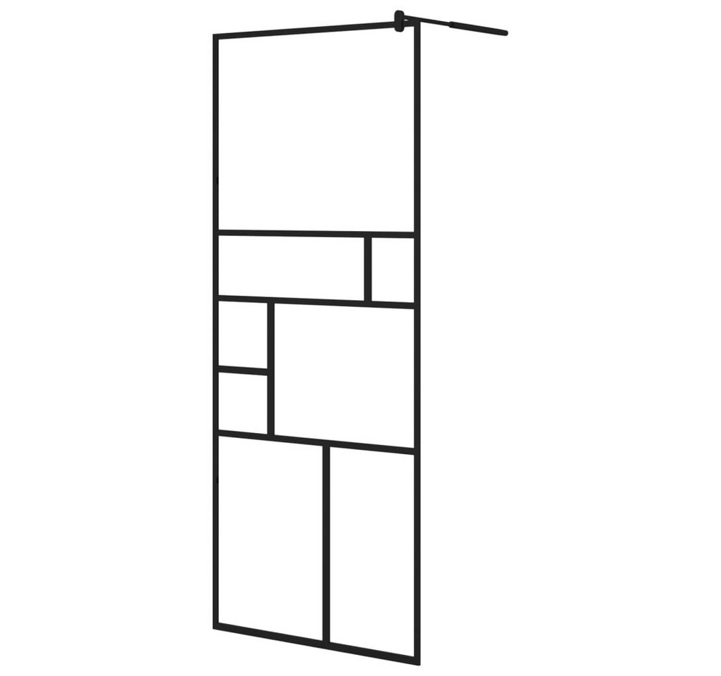 Thumbnail - vidaXL Duschwand Duschwand mit Ablage für Walk-In-Dusche Schwarz 80x195 cm ESG