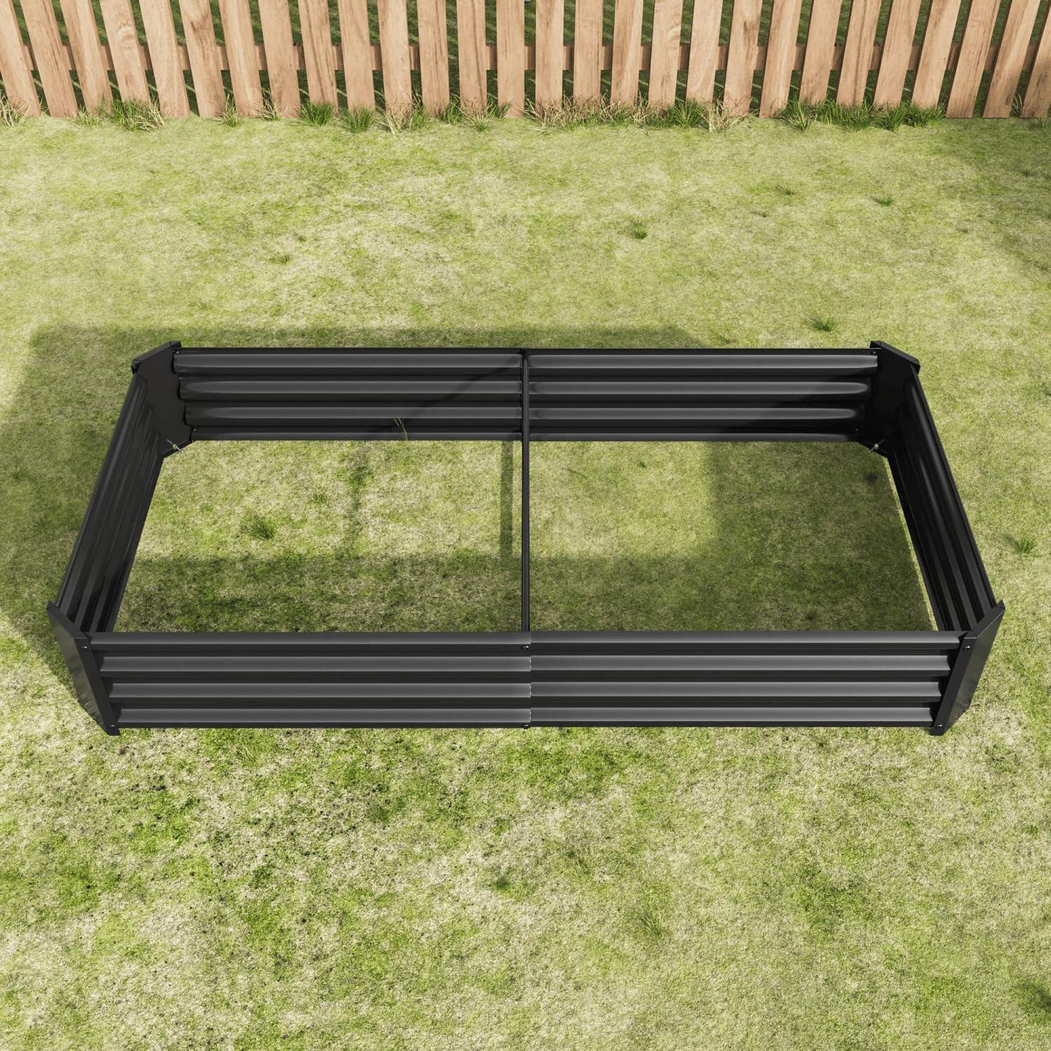 ANYSUN Hochbeet Groß Metall Outdoor Pflanzkübel mit offener Unterseite,180x91x30 cm (1 St., Einzelstück), Gemüsebeet,rostfreier, witterungsbeständiger, für Garten,Terrasse