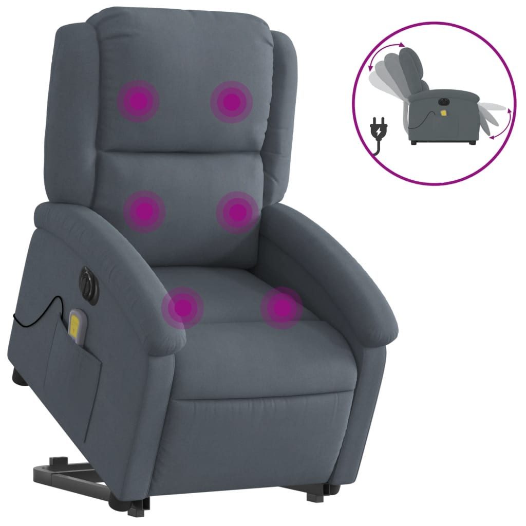 vidaXL Sessel Massagesessel mit Aufstehhilfe Elektrisch günstig online kaufen