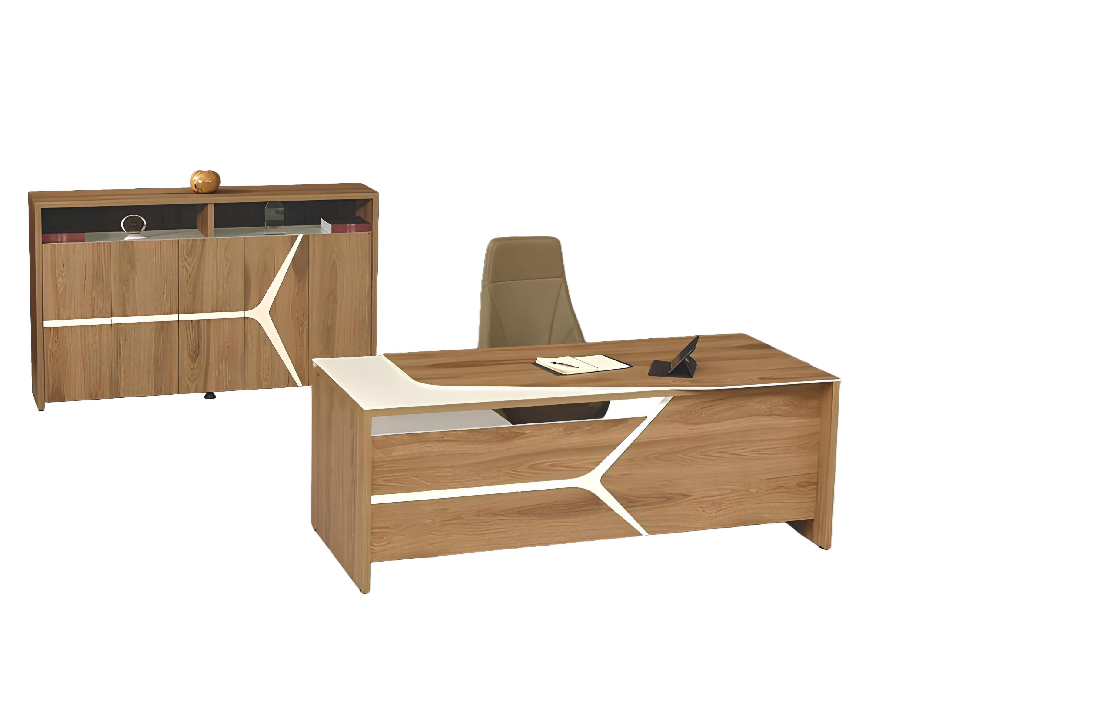 Schreibtisch Zeitgemäßes Bürokomplettset Schreibtisch Arbeitsplatz Bürotisch Holz