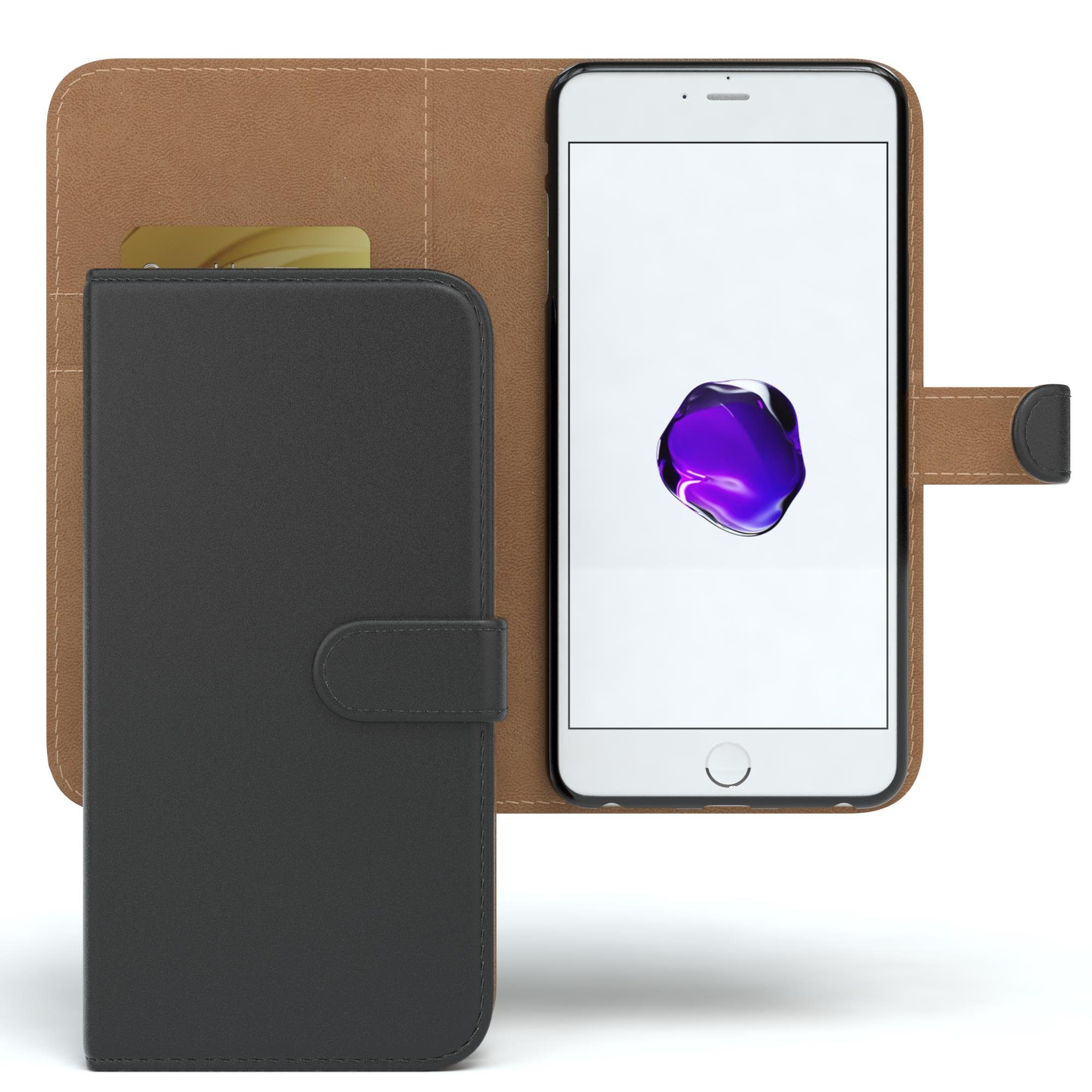 EAZY CASE Handyhülle Bookstyle Farbig für iPhone 8 Plus / iPhone 7 Plus, Schutzhülle mit Standfunktion Kartenfach Handytasche aufklappbar Etui