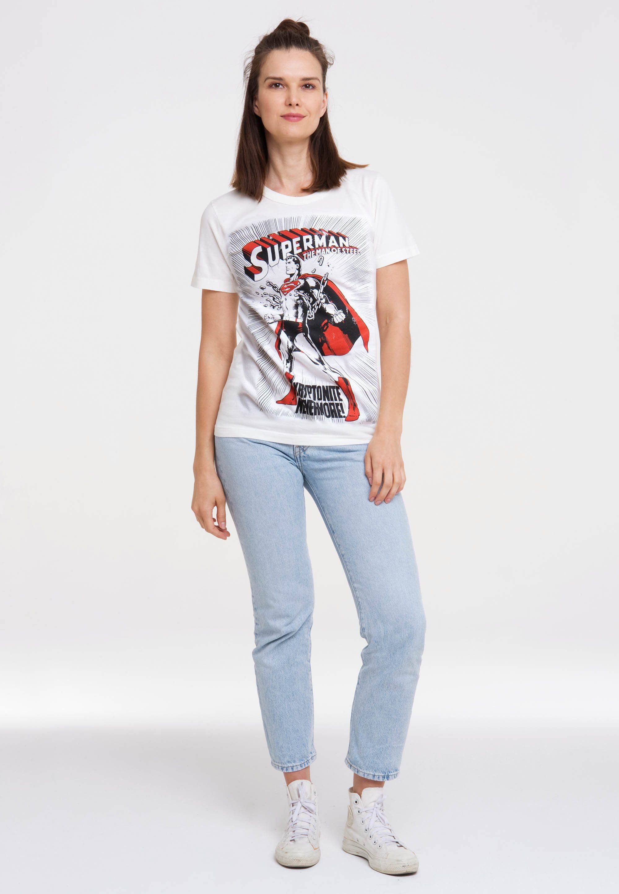 LOGOSHIRT T-Shirt Superman Kryptonite mit trendigem Superhelden-Print günstig online kaufen