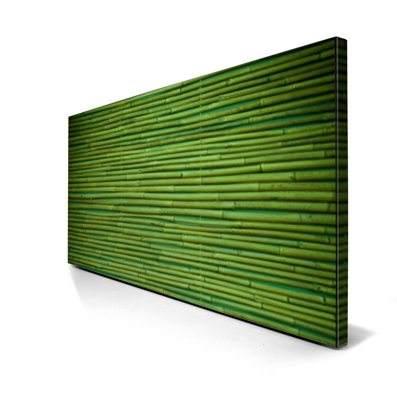 Bambus Grün, Wandtafel (inkl. schwarz banjado 4 Magnete, Stahlmagnettafel) Stahl