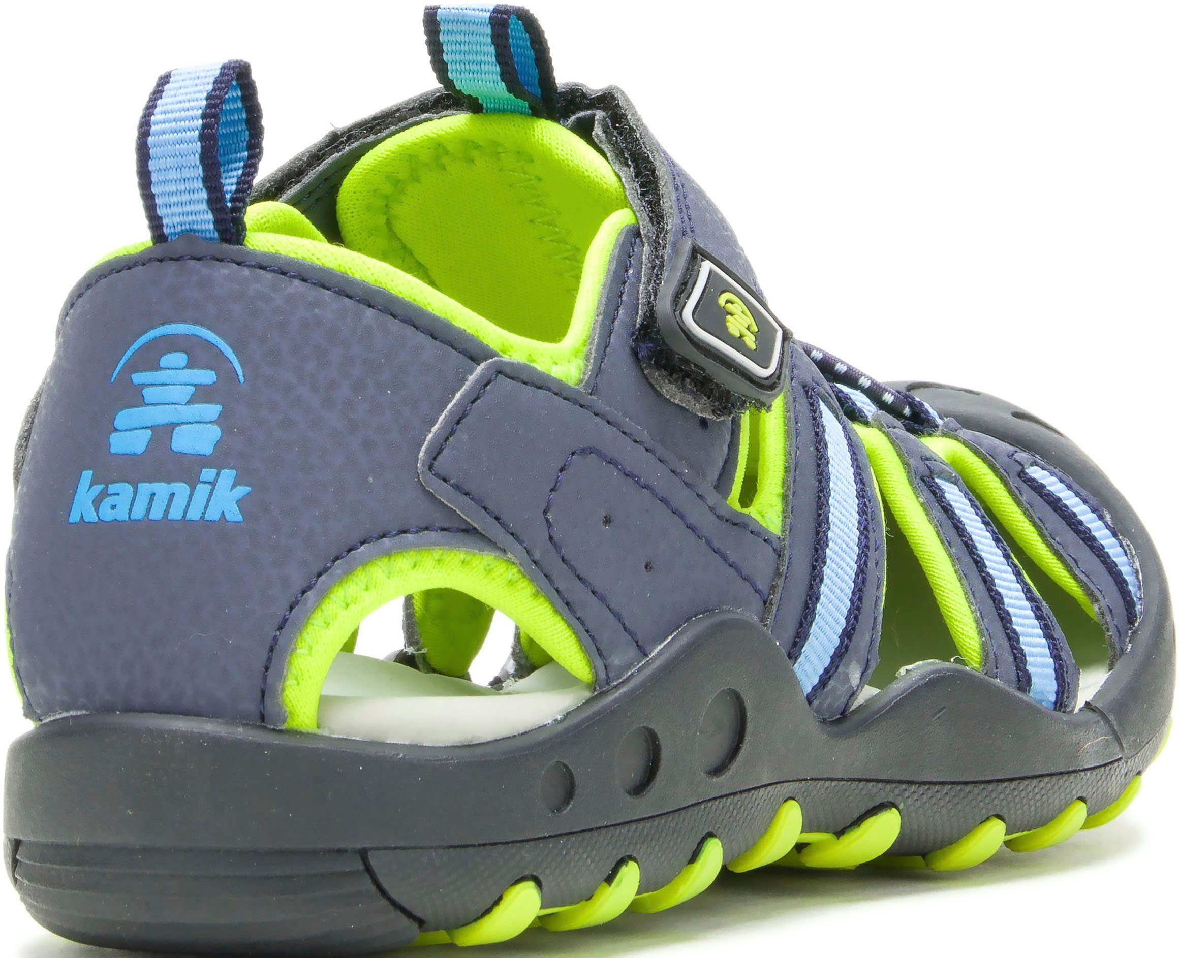 Kamik CRAB Outdoorsandale blau-lime