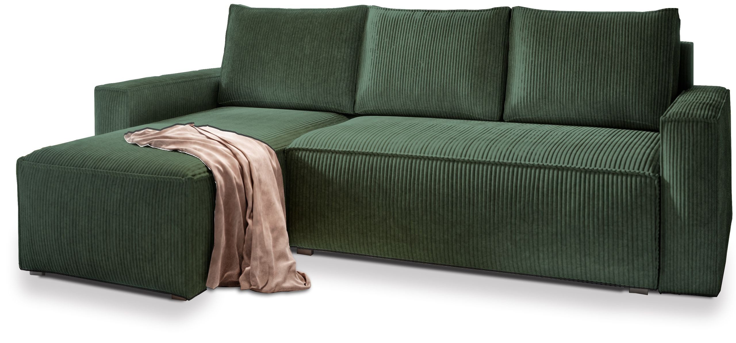 Masseno Ecksofa POTARO mit Schlaffunktion L-Form, Sofa mit Bettkasten günstig online kaufen