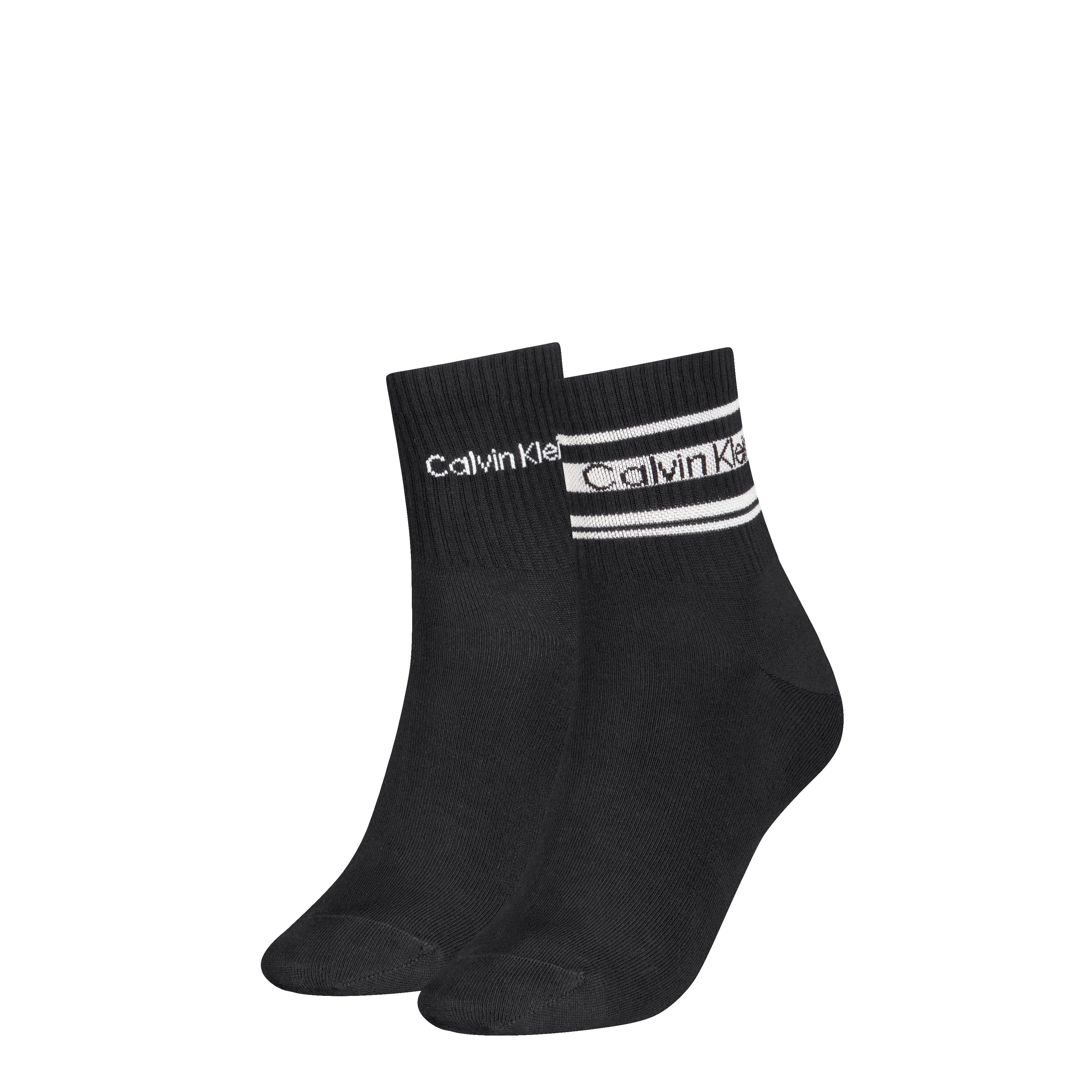 Calvin Klein Kurzsocken CK WOMEN SHORT SOCK 2P SPORT STRIPE (2 Paar)