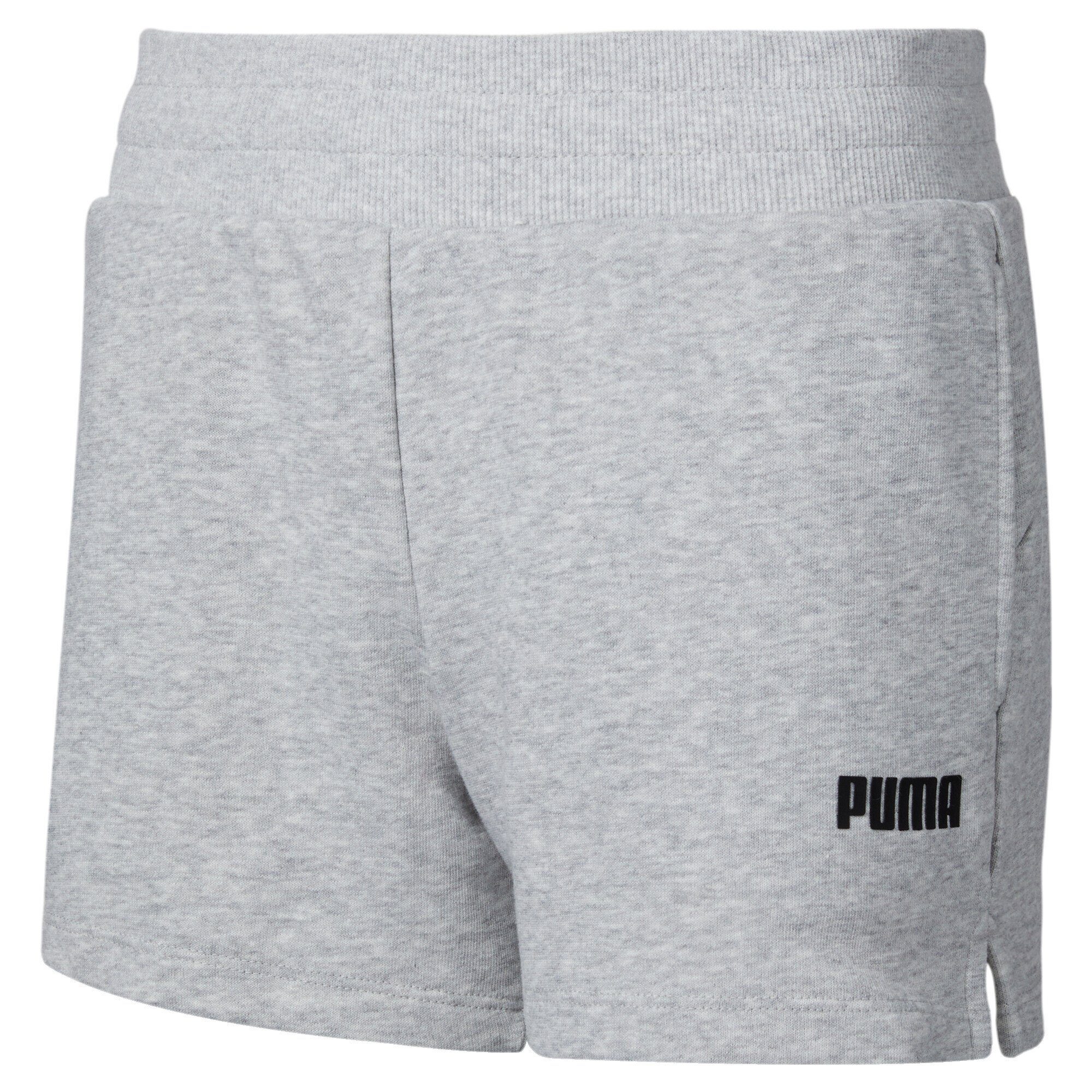 PUMA Sporthose Essentials Sweat-Shorts Damen Light Gray Heather