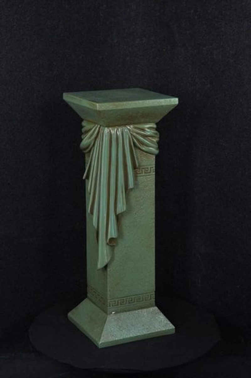 JVmoebel Skulptur »Medusa Säule Römische Säulen Marmor Skulptur Figur Deko Dekoration«