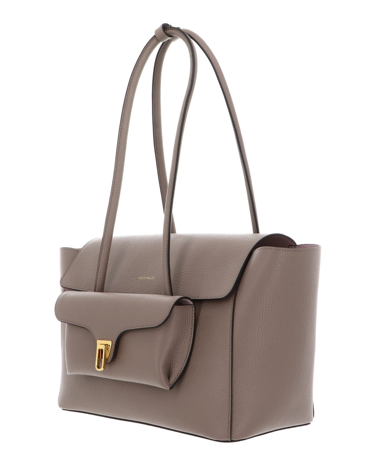 COCCINELLE Shopper Grained Leather Handbag (Set, 2-tlg), aus echtem Rindsleder