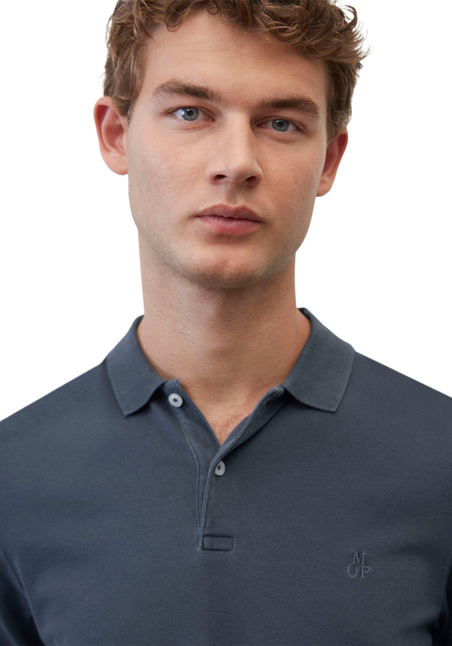 im Look klassischen O'Polo washed Marc blue Poloshirt