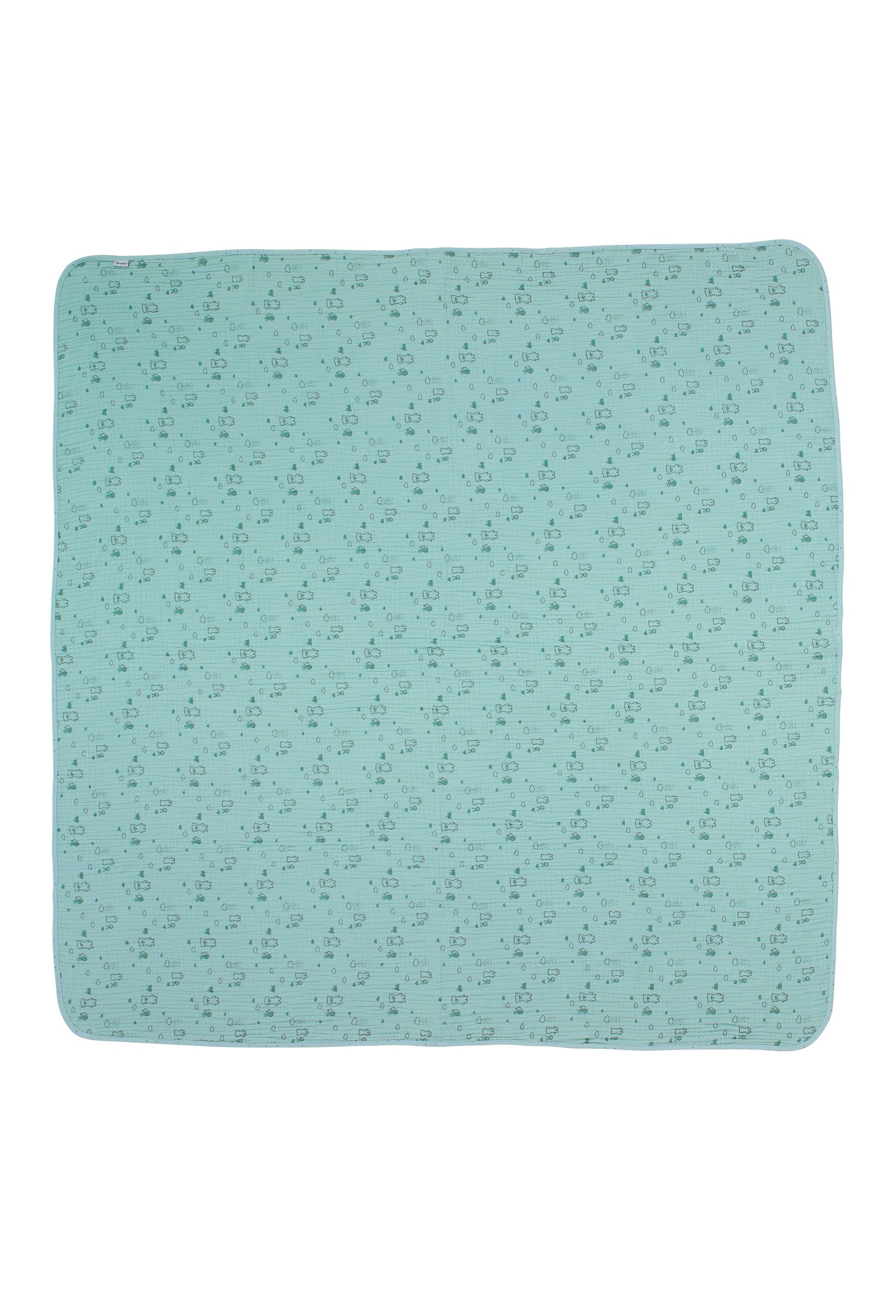 Babydecke Babydecke Musselin BÄR Ben, Sterntaler®, Schmusedecke aus Musselin mit Motiv Emmis Garden