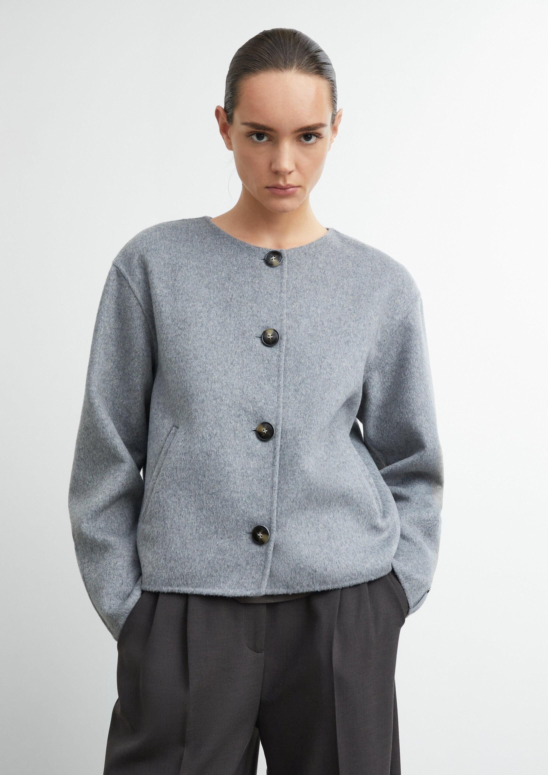 comma Funktionsjacke Outdoor-Jacke Doubleface-Jacke mit abnehmbarem Schal
