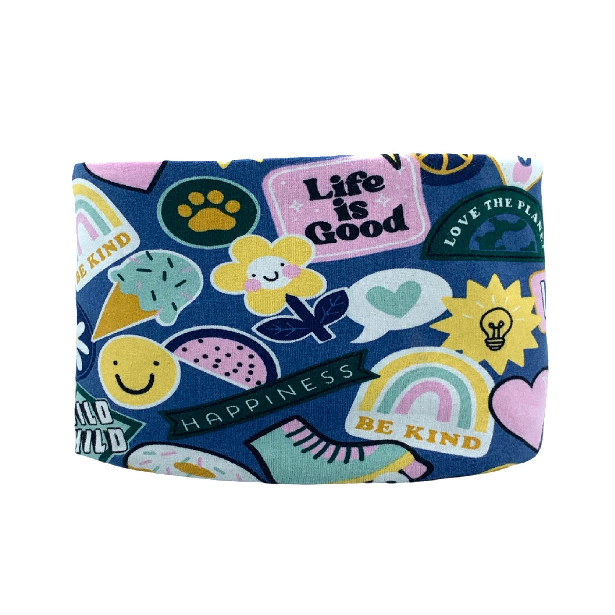 nadycat Beanie LOVE & PEACE blue (2-St., Beanie mit passendem Loop) handgefertigt aus der Lausitz