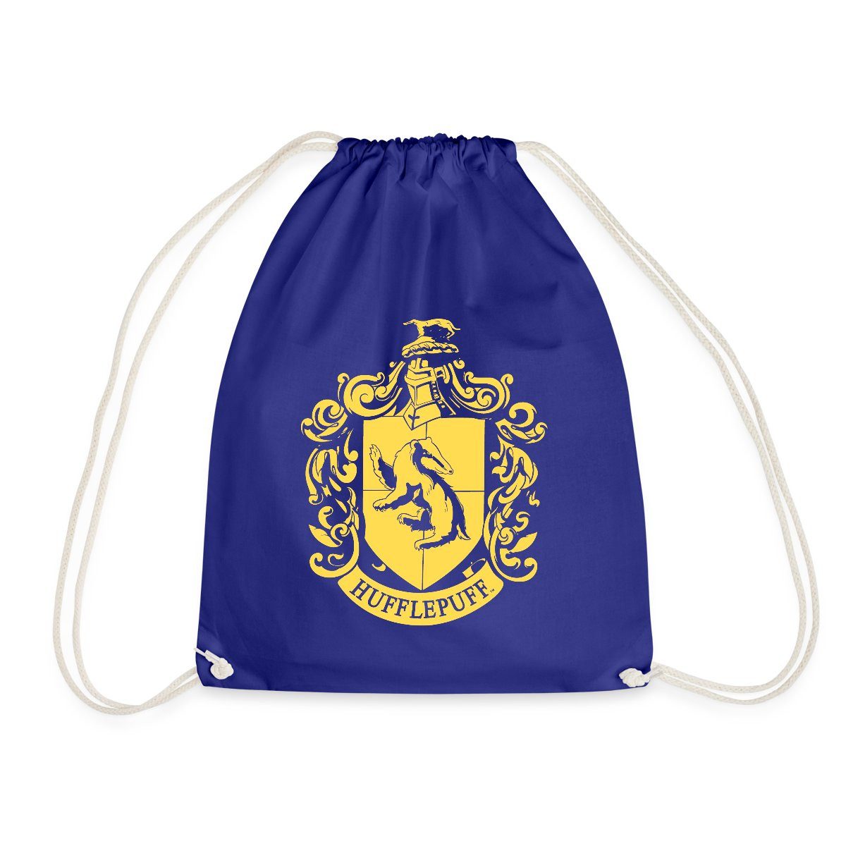 Spreadshirt Turnbeutel Harry Potter Hufflepuff Wappen Turnbeutel (1-tlg)