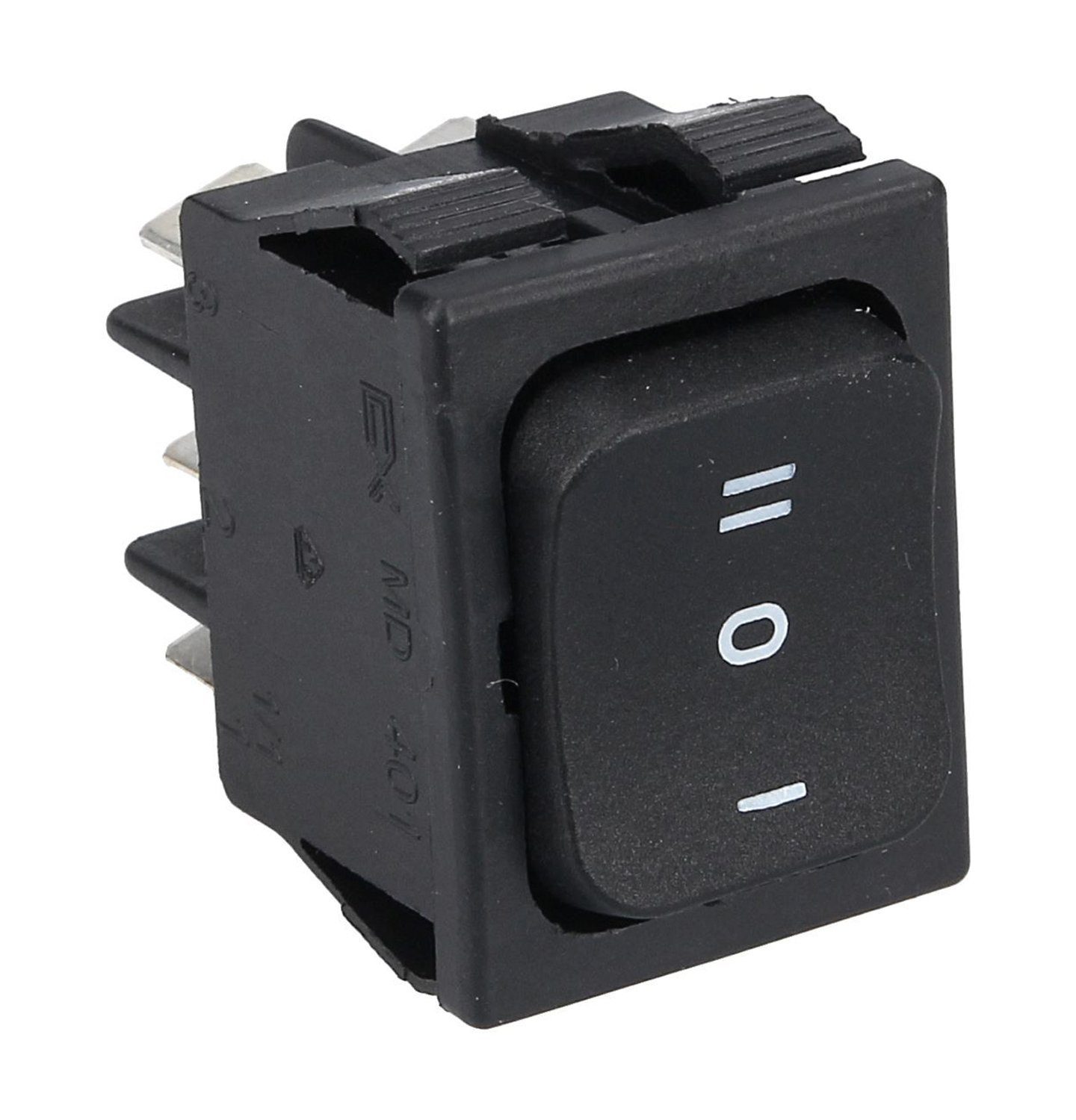 1 2 - Wippschalter, Schalter schwarz Schaltfolge 32x22mm 0 für VIOKS Kleingeräte Einbaumaß -