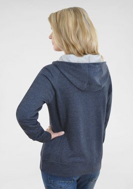 NAVIGAZIONE Kapuzensweatjacke mit Flock-Logo