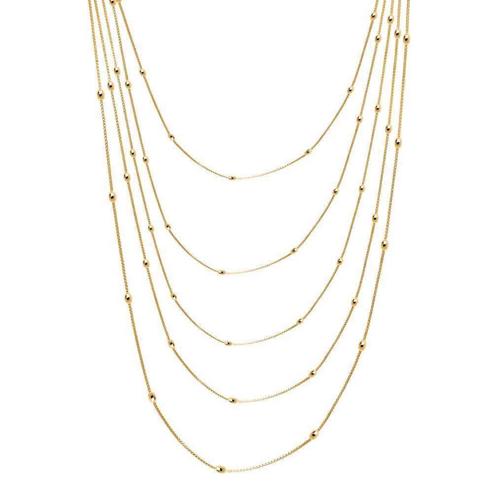 Unique Silberkette Layer Kette aus vergo...