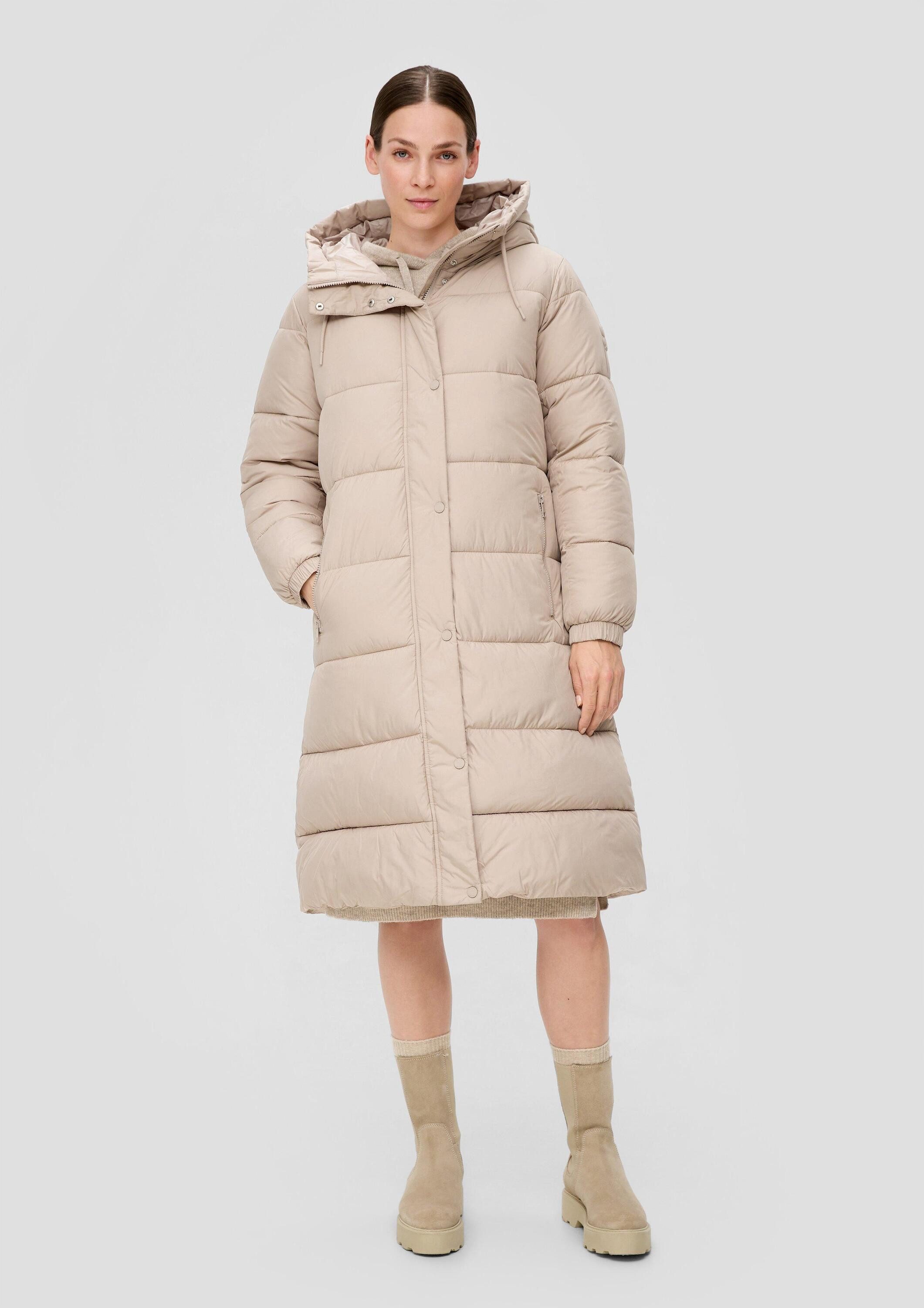 s.Oliver Wintermantel Outdoor-Mantel Steppmantel mit Kapuze