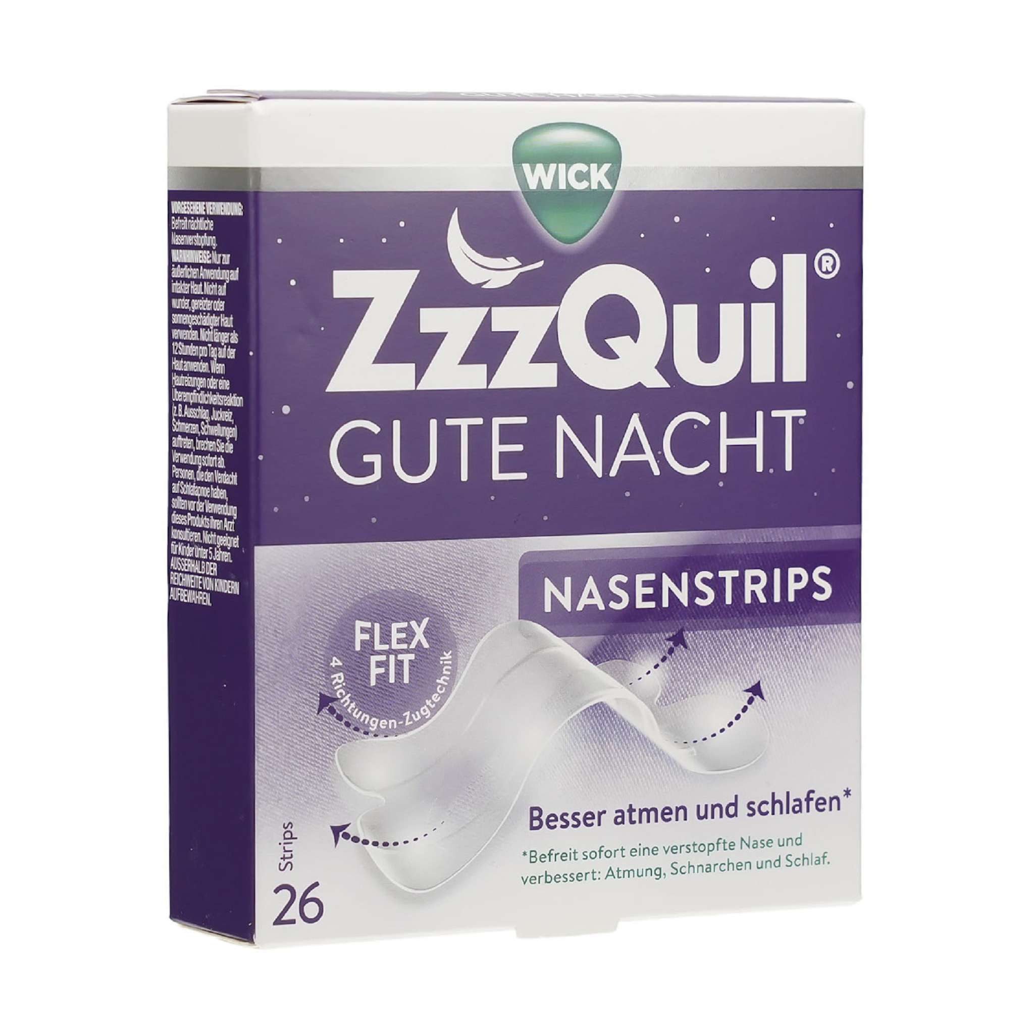 WICK Nasenpflaster WICK ZzzQuil Gute Nacht Nasenstrips