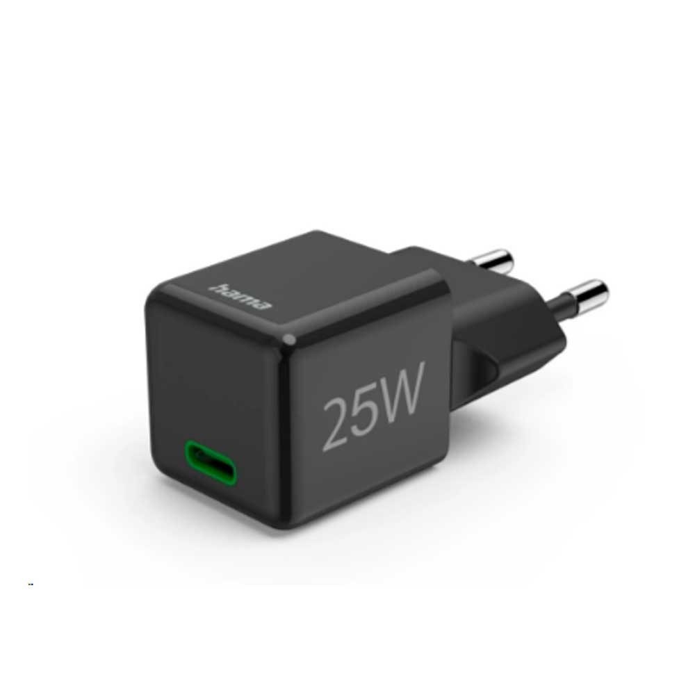 Hama Schnellladegerät, USB-C, Super-Mini-Charger, PD, Schnelllade-Gerät
