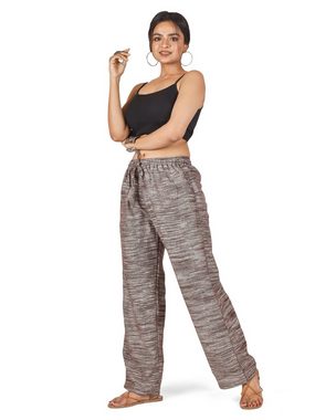 Guru-Shop Relaxhose Unisex Kadhi Yogahose, Boho Hose - braun Ethno Style, alternative Bekleidung