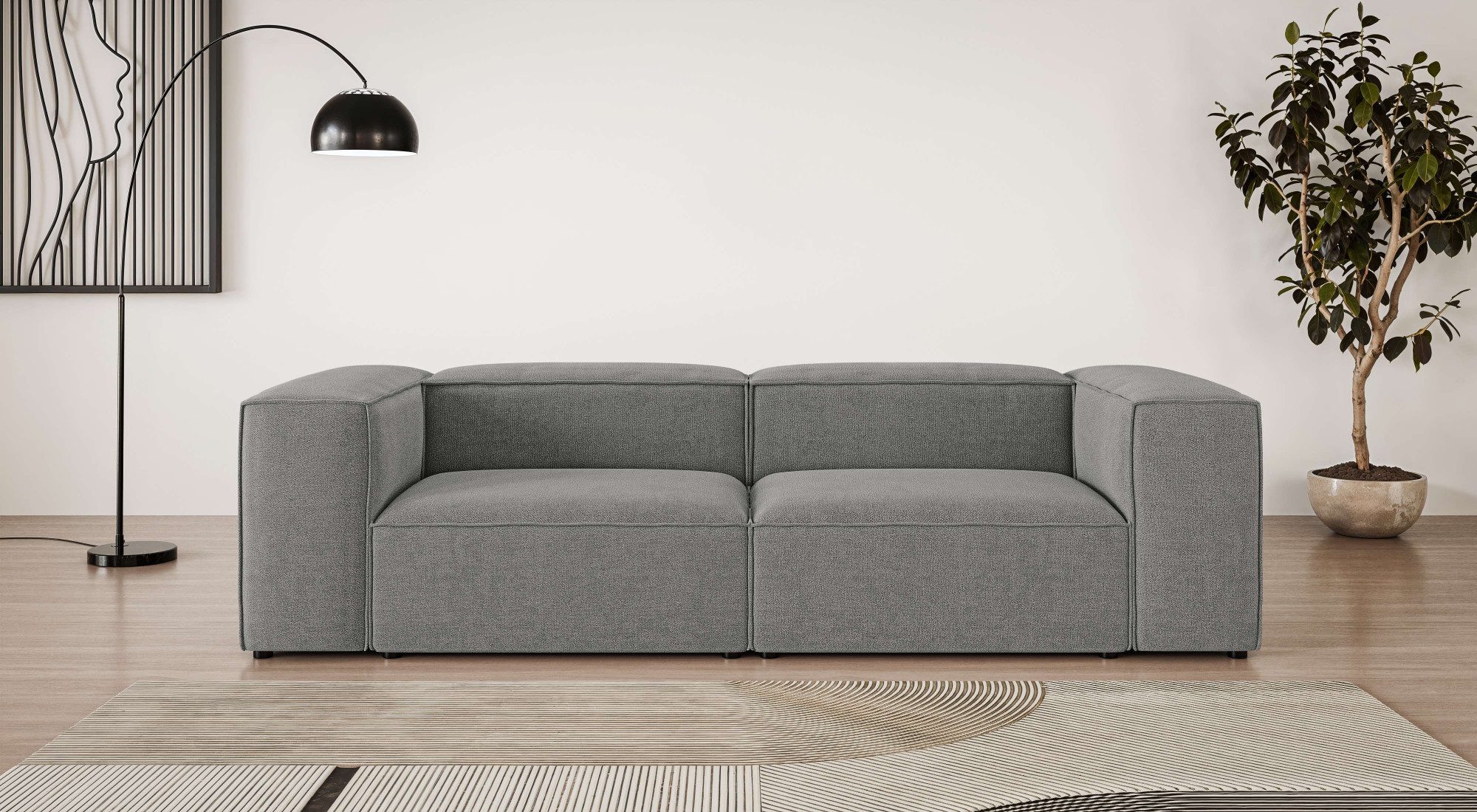 Big-Sofa HAILY Modularsofa, Maße B/T/H: 260/100/72 cm