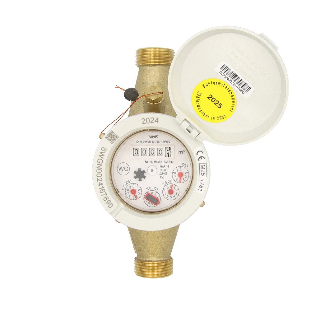 Wassergeräte Kaltwasserzähler Mehrstrahl Hauswasserzähler 1 Zoll AG 190 mm Kaltwasser Wasseruhr