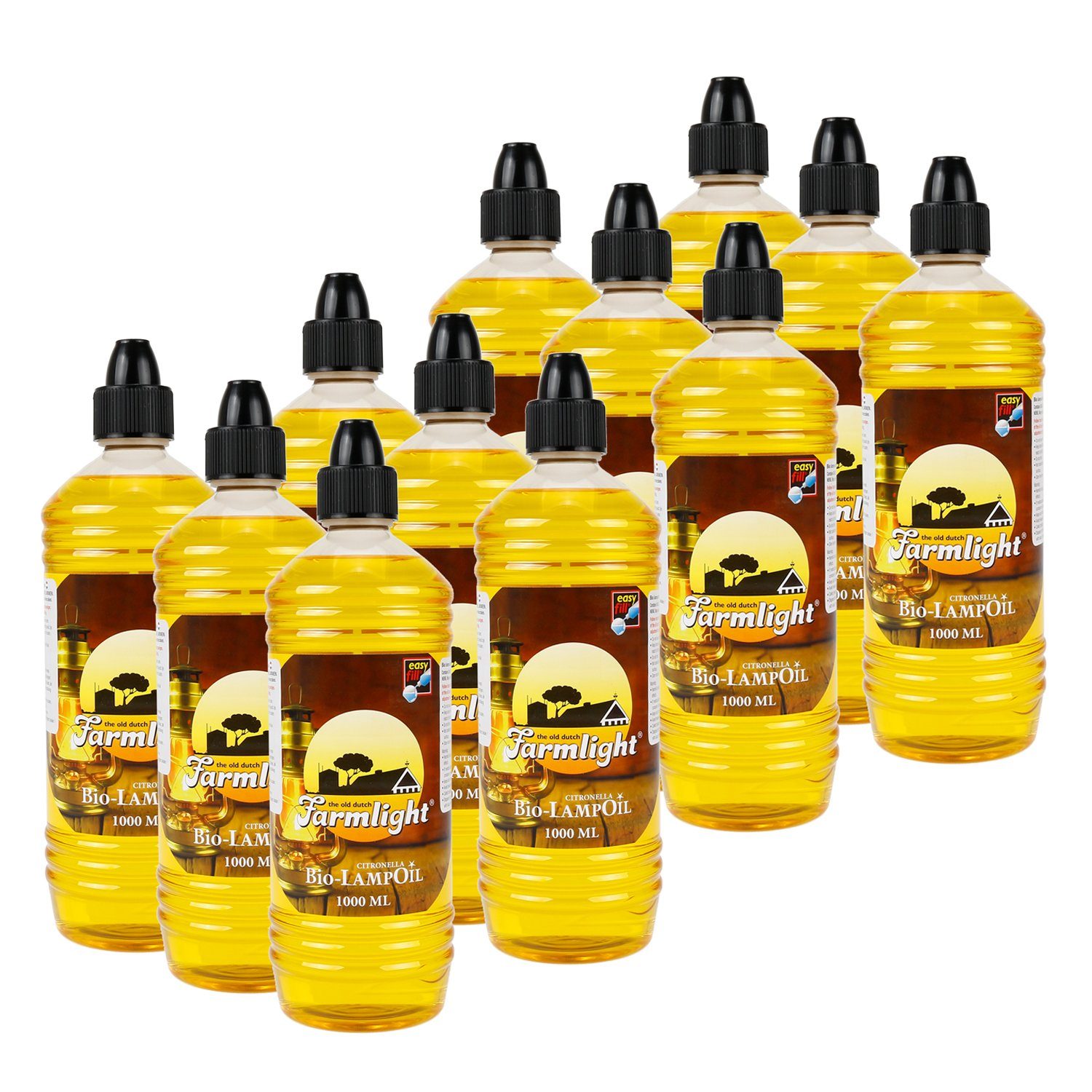 HEKERS Lampenöl Citronella Bio Lampenöl in 1-3-6-12 Liter, 12 l
