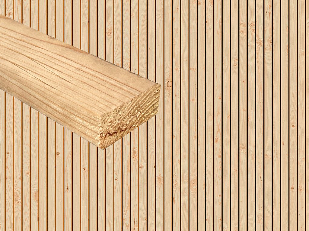 Woodtex Wandpaneel Fassadenverkleidung Kanadische Douglasie Rhombusprofil