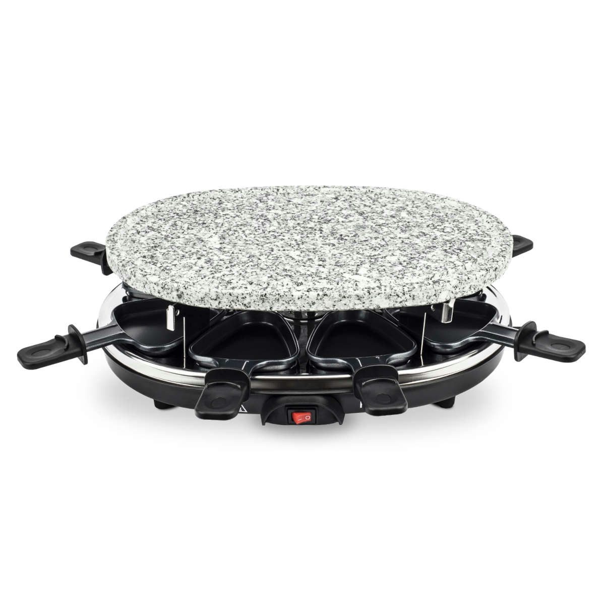 H.Koenig Raclette RP85 Raclette-Grill für 8 Personen Heißer Stein, 900 W