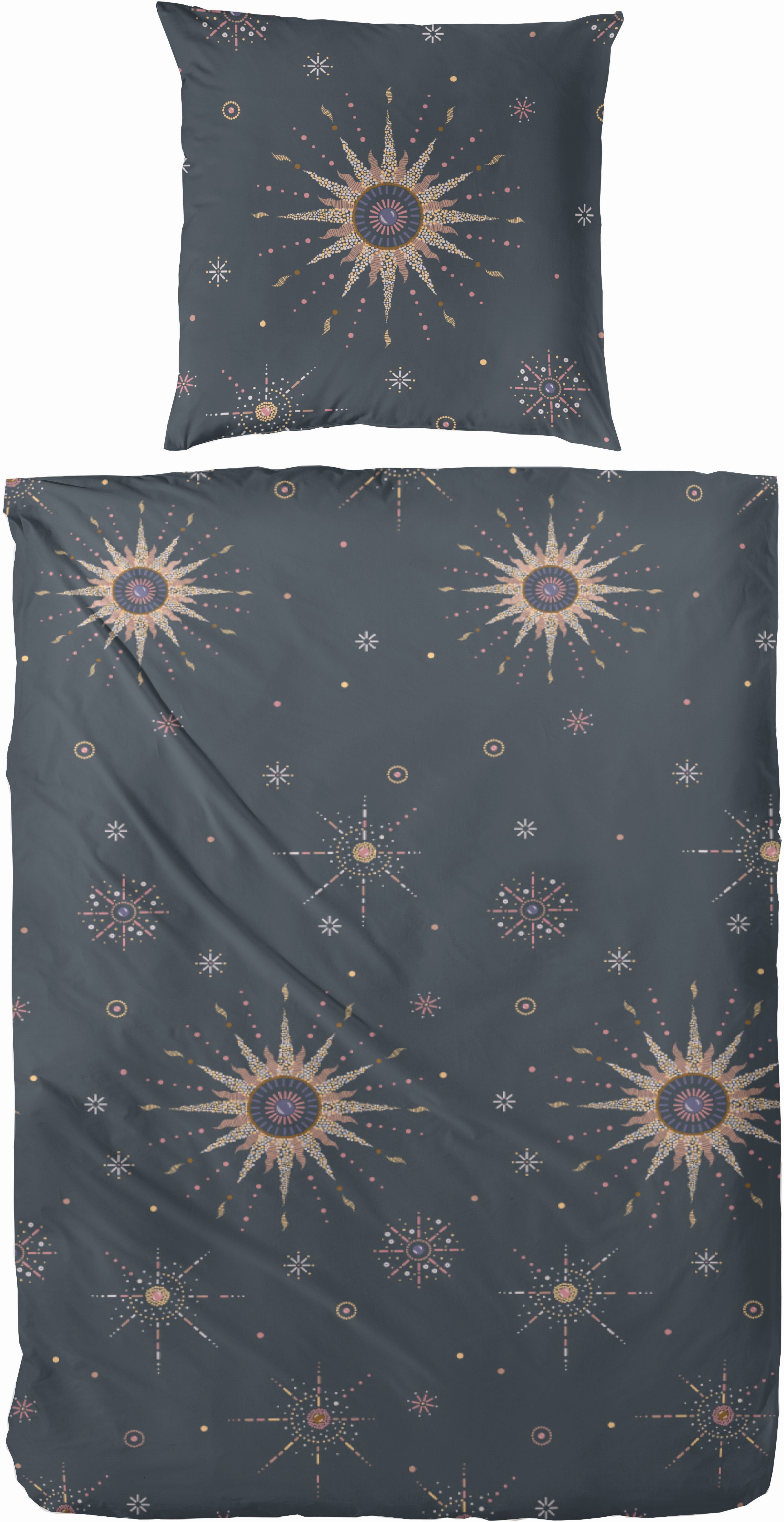 Primera Bettwäsche Mako-Satin Bettwäsche "Ancient Moon", günstig online kaufen