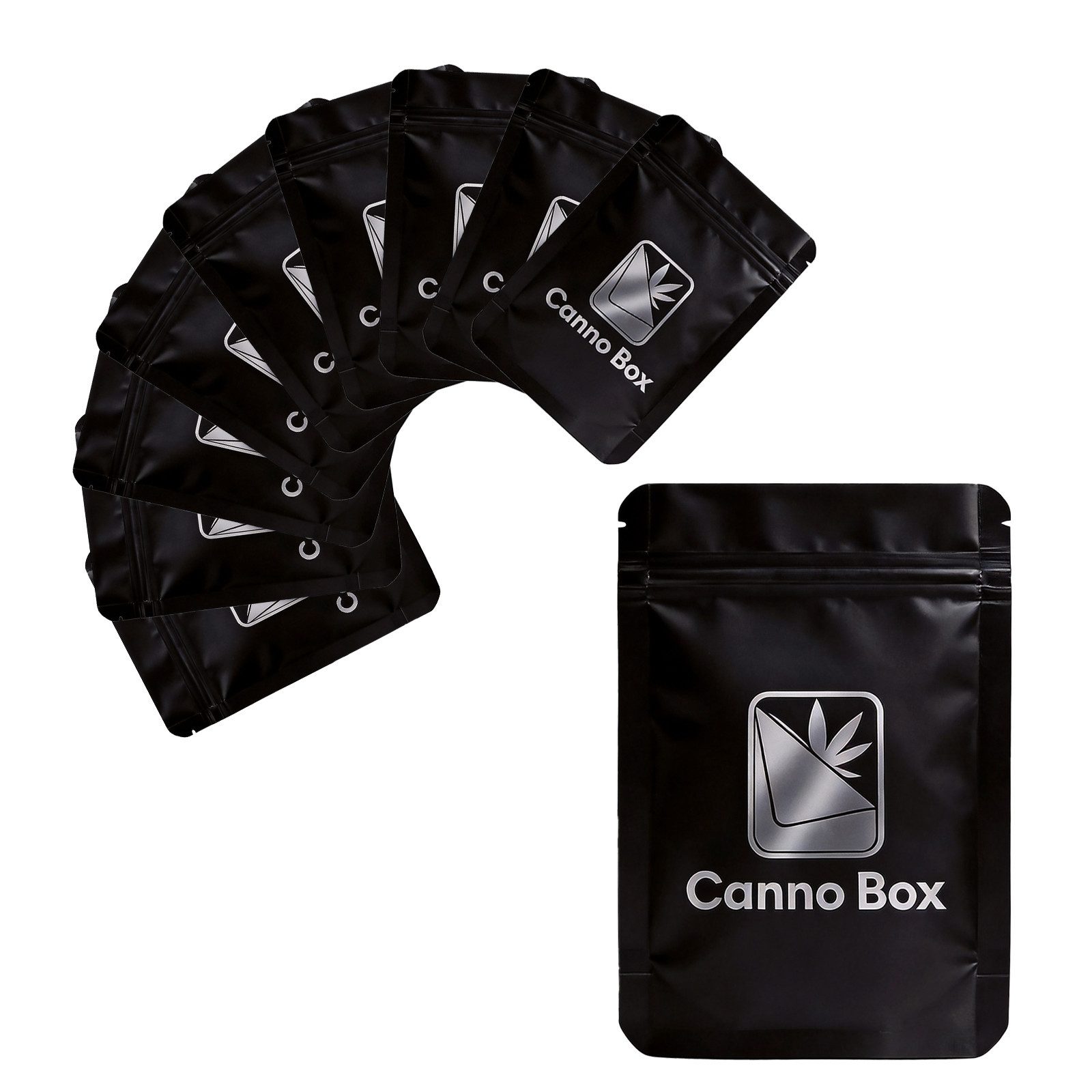 CannoBox Folienbeutel Druckverschlussbeutel Zip Bag Aufbewahrungssystem 10/50 Stück 140 µm, 5 verschiedene Größe, Stärke 140 mµ, Unsichtbar, Unsichtbar, Mylar