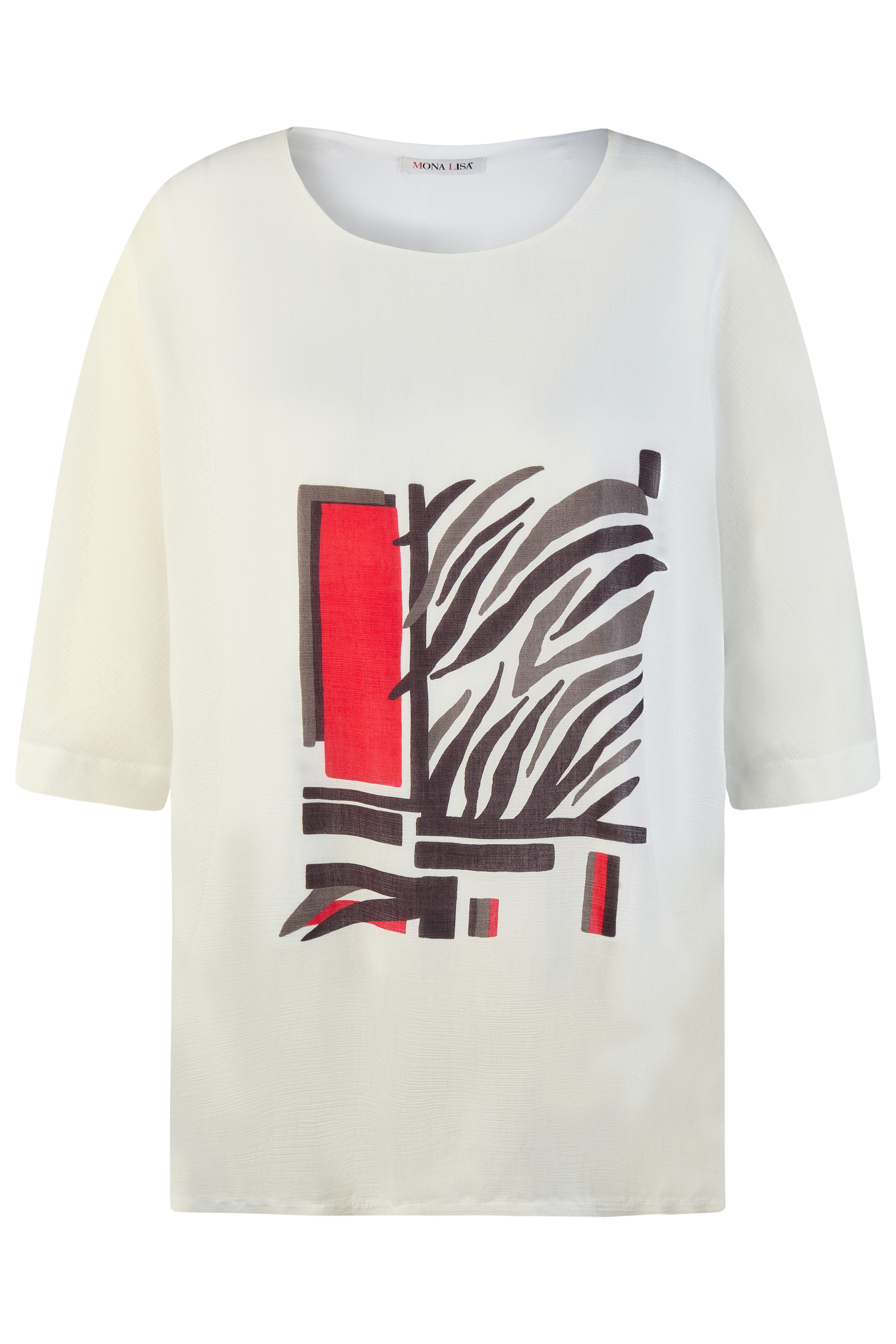 Mona Lisa Chiffonbluse Große Größen Sommerliche Tunika mit Top