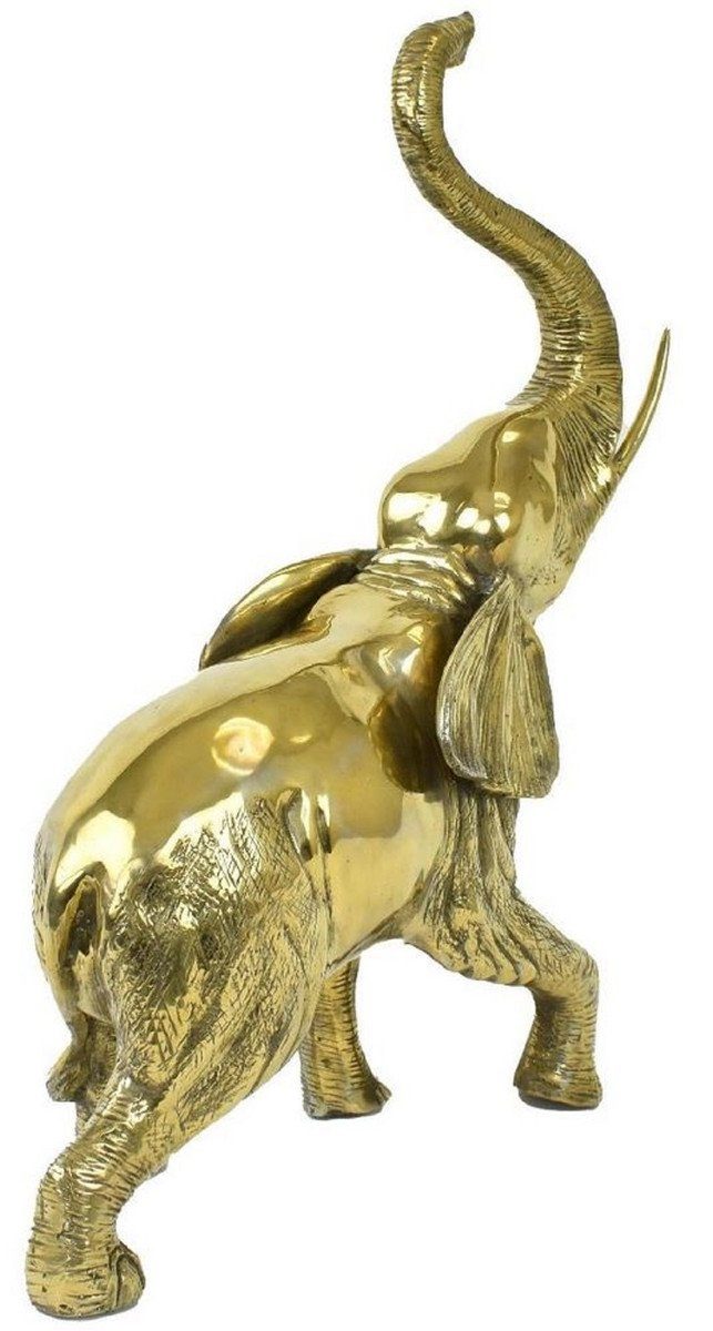 Casa Padrino Dekofigur 70 H. 50 Bronze - 25 Elefant Accessoires - - Kollektion cm x Gold Luxus Skulptur Bronzefigur Luxus x - Deko Dekofigur