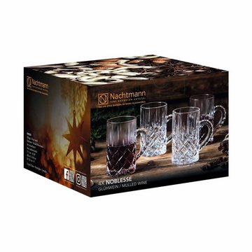 Nachtmann Teeglas Noblesse Glühweingläser 250 ml 4er Set, Glas