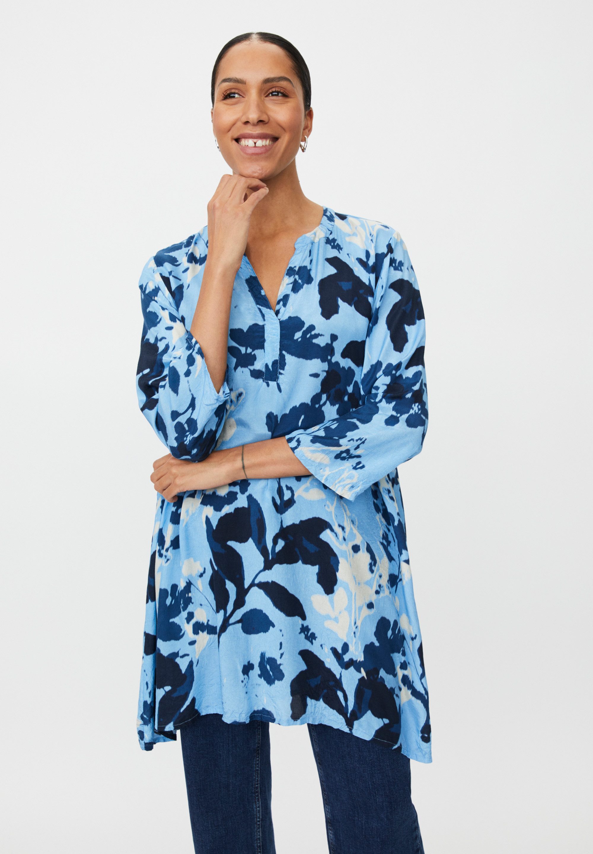 Masai Tunikakleid MaGali Halsschlitz, Dreiviertelärmeln