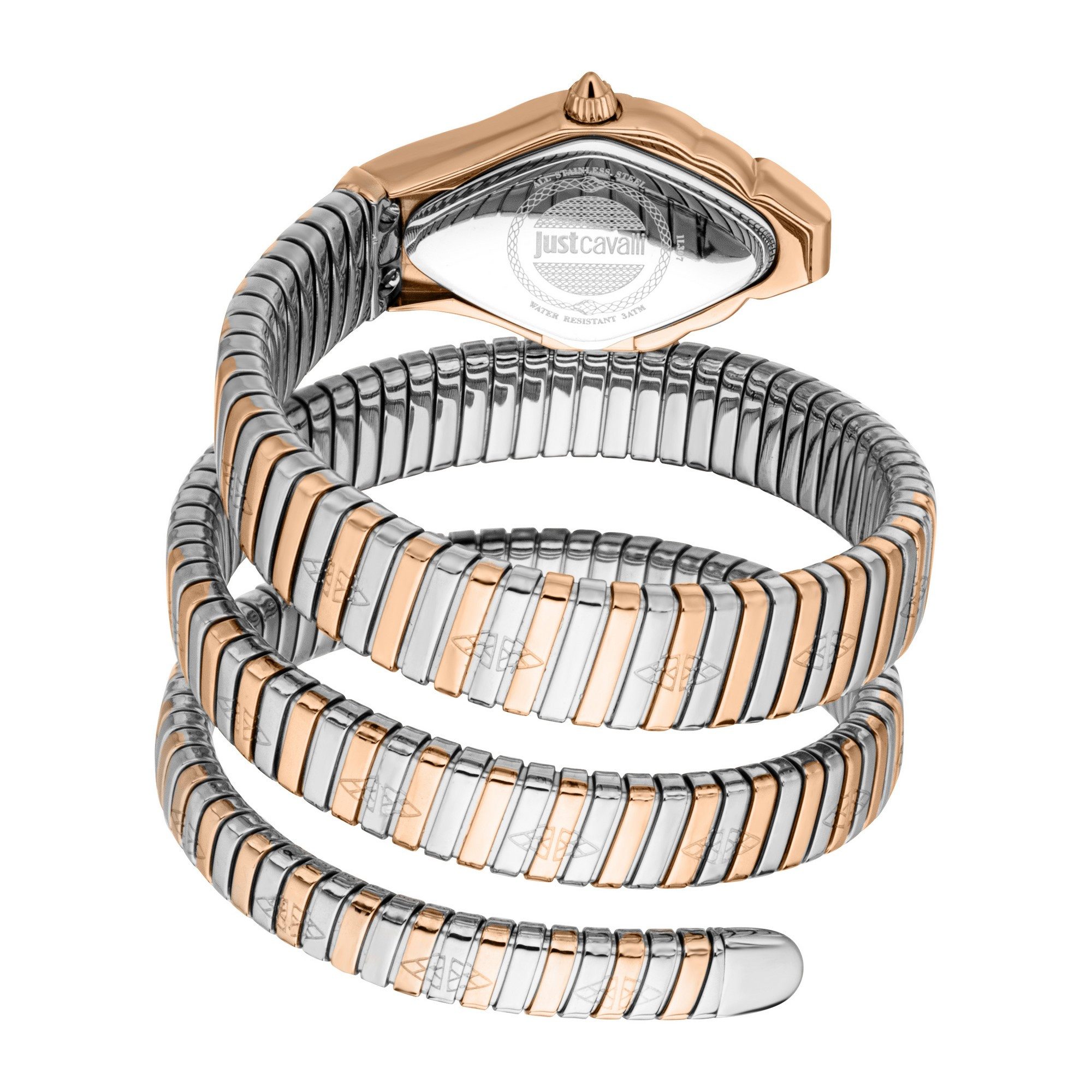 Just Cavalli Time Quarzuhr Cristallo JC1L307M0065, Armbanduhr, Damenuhr, Edelstahlarmband, analog