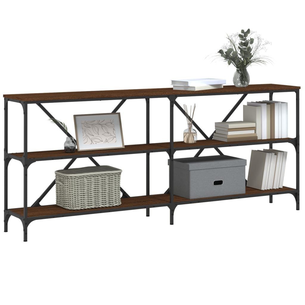 vidaXL Beistelltisch Konsolentisch Braun Eiche 180x30x75 günstig online kaufen