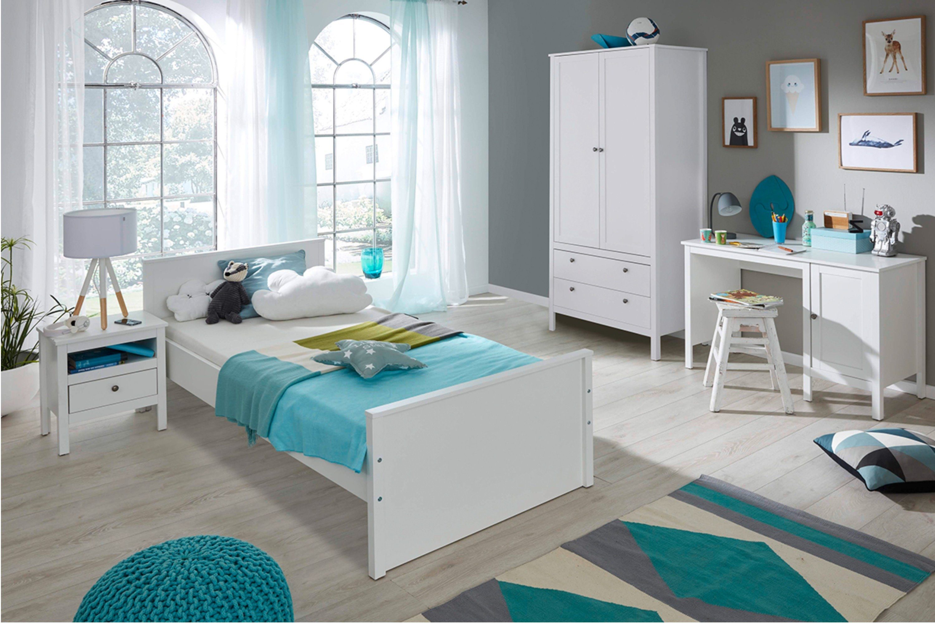 KONSIMO® Nachttisch FARGE Nachtschrank, mit Schublade, mit Einlegebode, Metallkugelgriffe