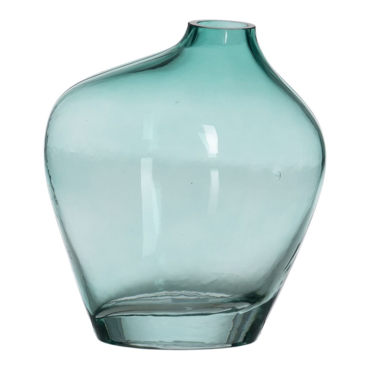 Bigbuy Dekovase Vase grün Kristall 14,5 x 9,5 x 17 cm
