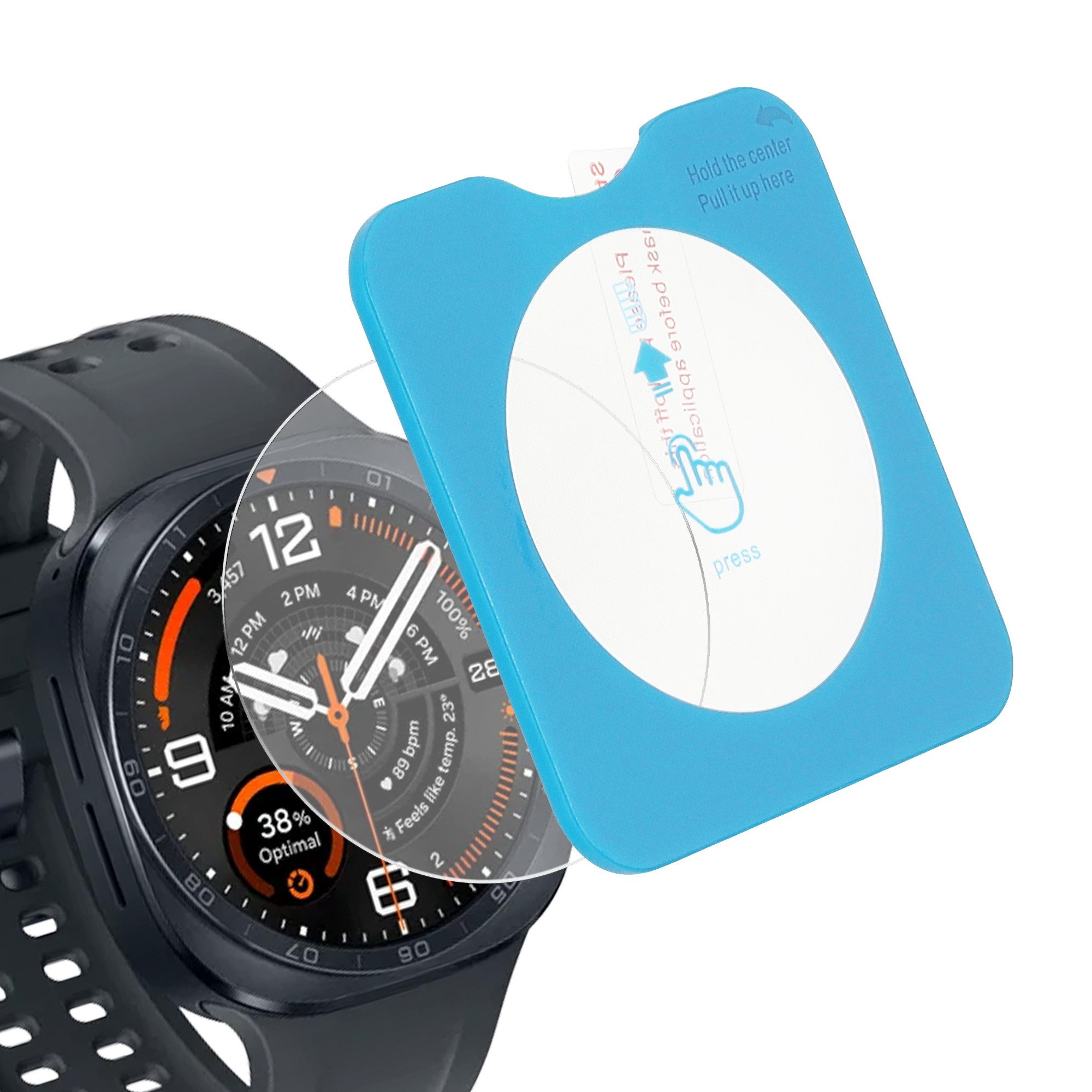 kwmobile 2x Schutzglas für Samsung Galaxy Watch Ultra 2 (2026) Glas Folie Smartwatch, 2-tlg., Smartwatch Displayschutz für Fitness Tracker Transparent