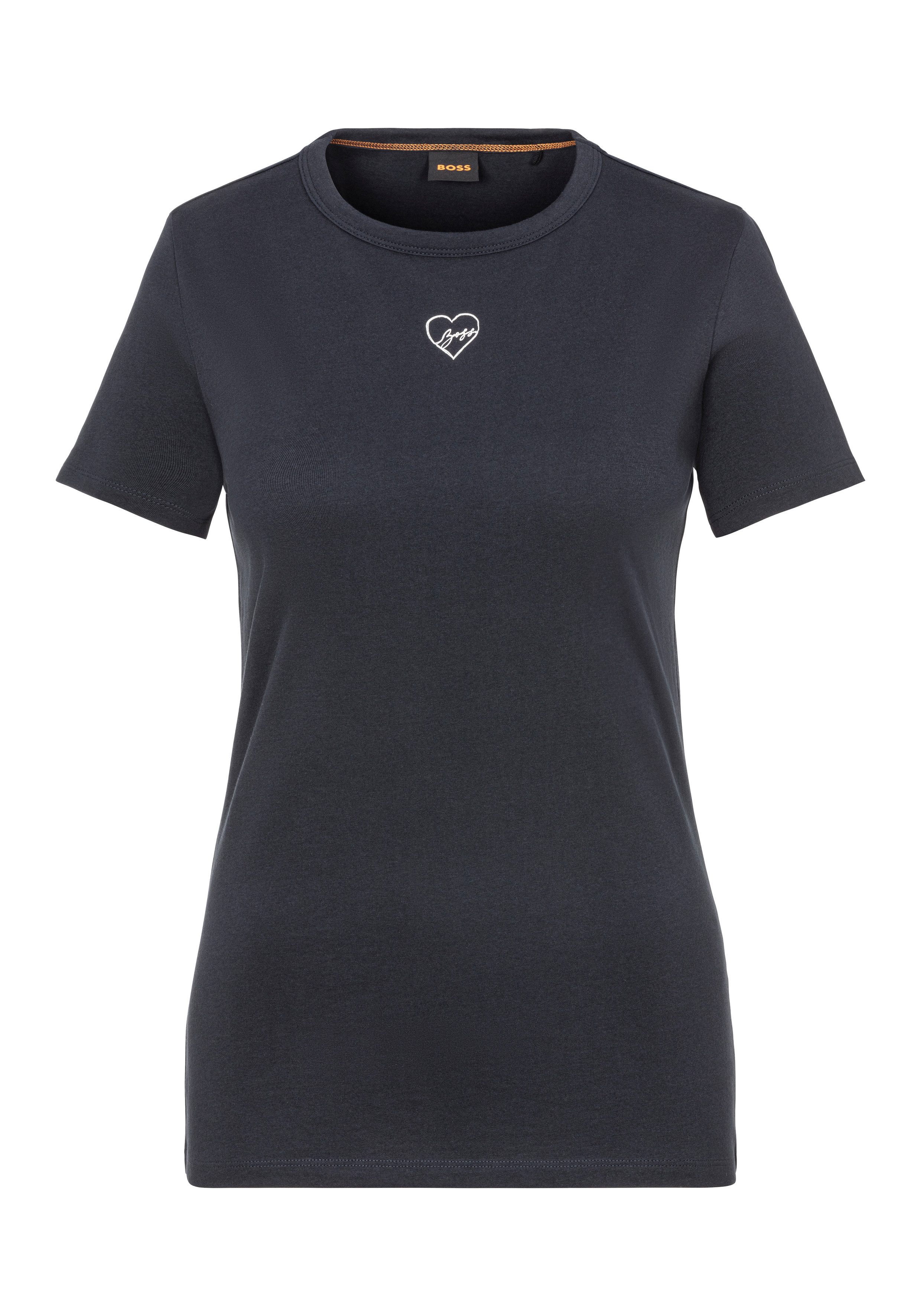 BOSS ORANGE T-Shirt Elogo Premium Damenmode günstig online kaufen