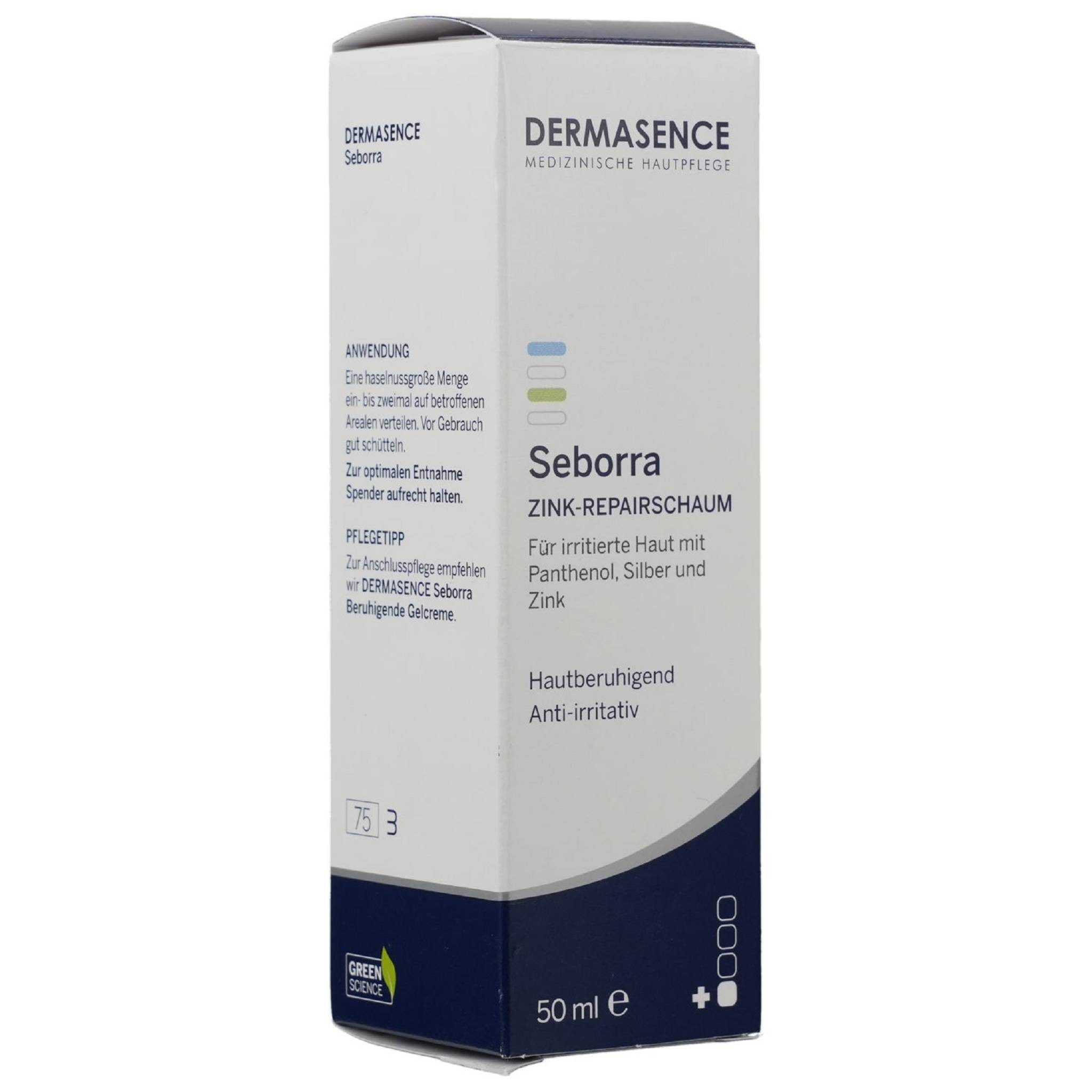 Dermasence Rasierschaum DERMASENCE Seborra Zink-Repairschaum 50ml PZN 17867536